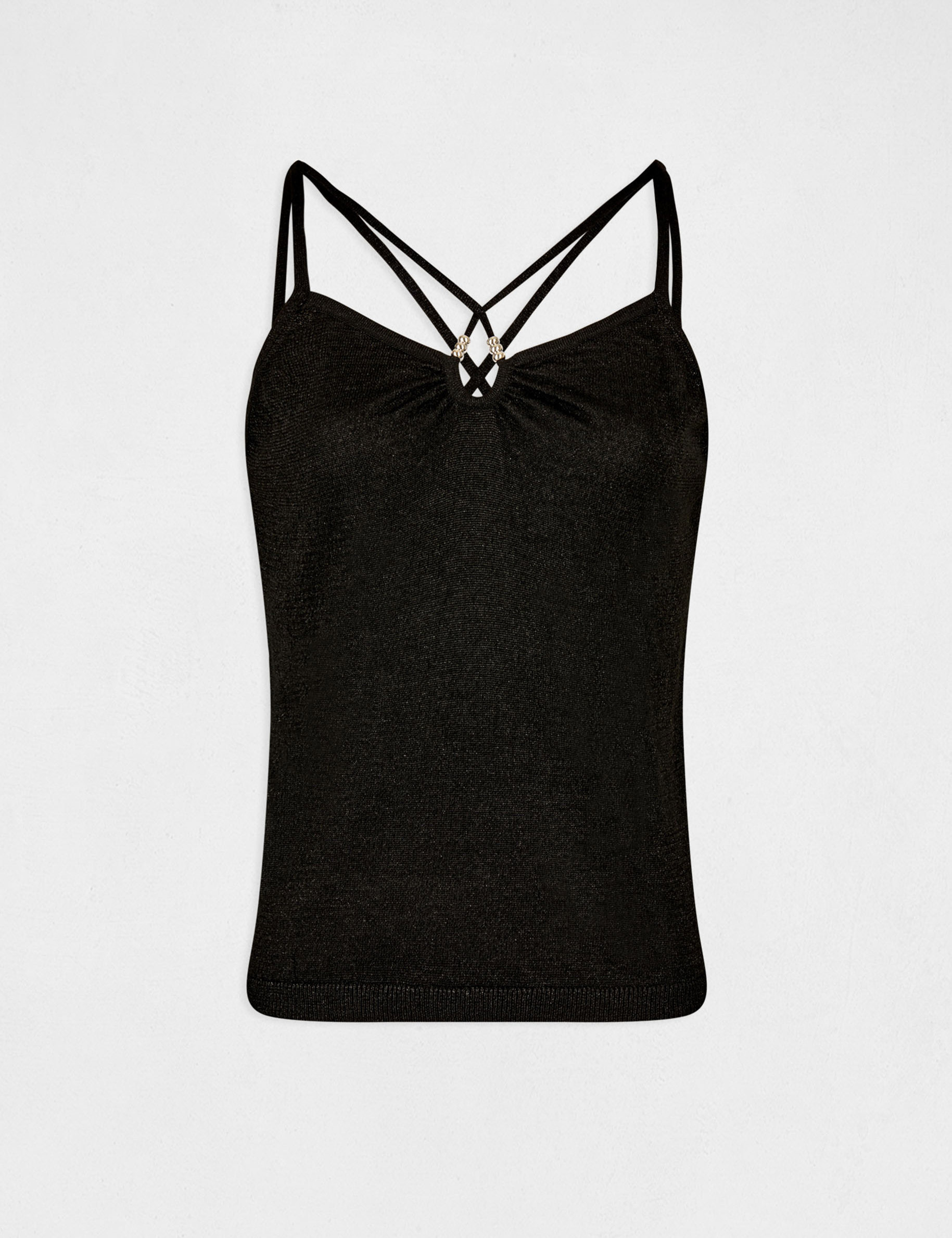 Jumper vest top thin straps black ladies' Jumper vest top thin straps black ladies'