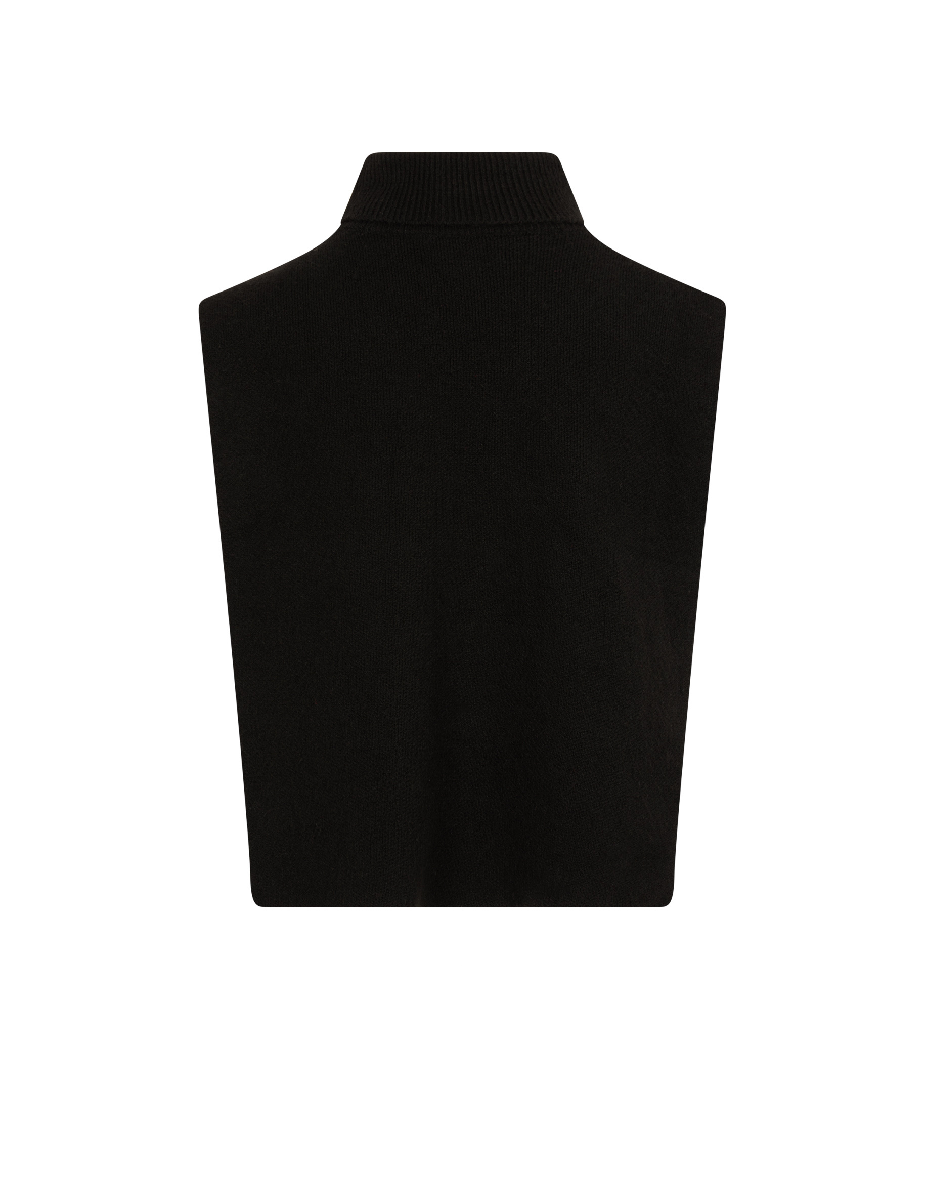 Poncho with rhinestone collar black women