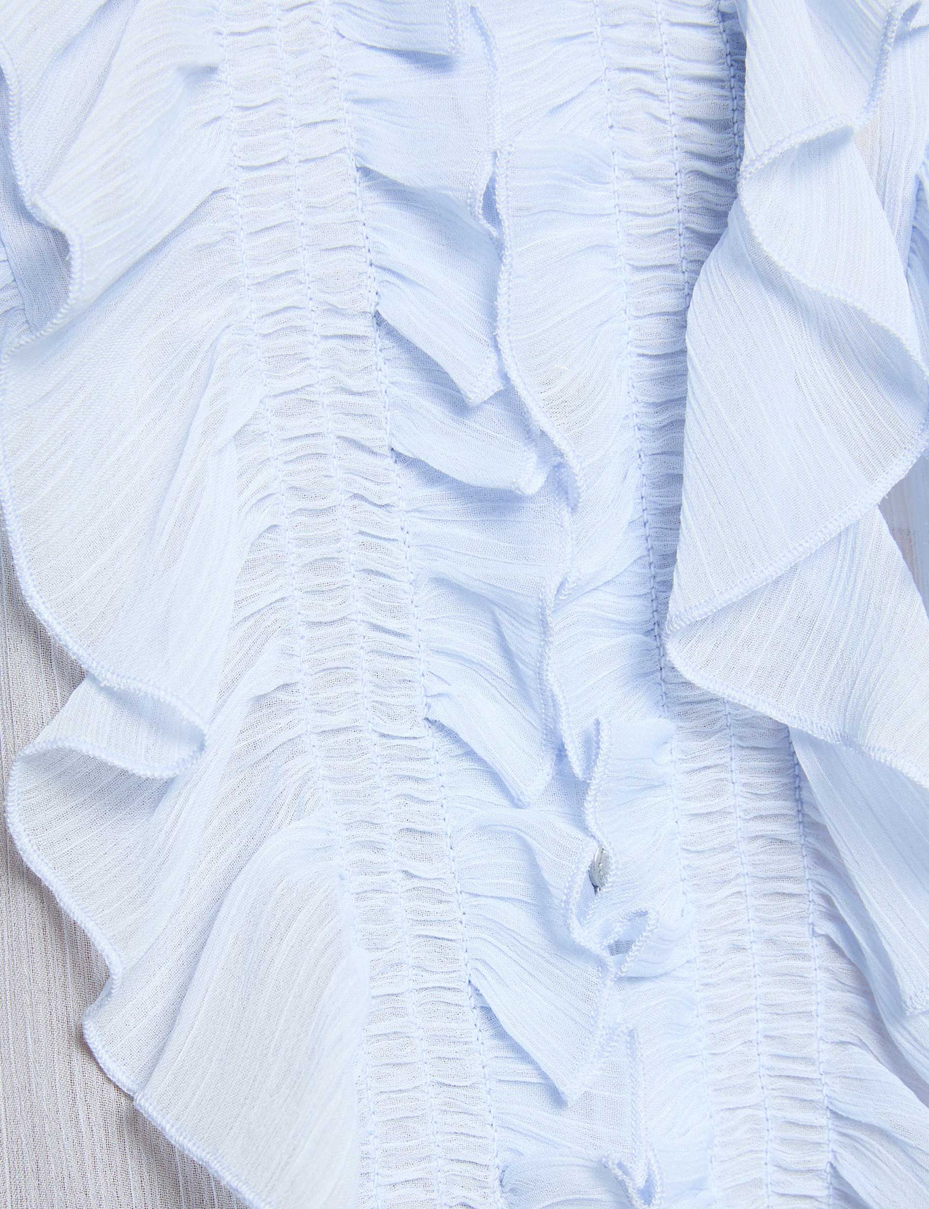 flowy v neck shirt sky blue women null