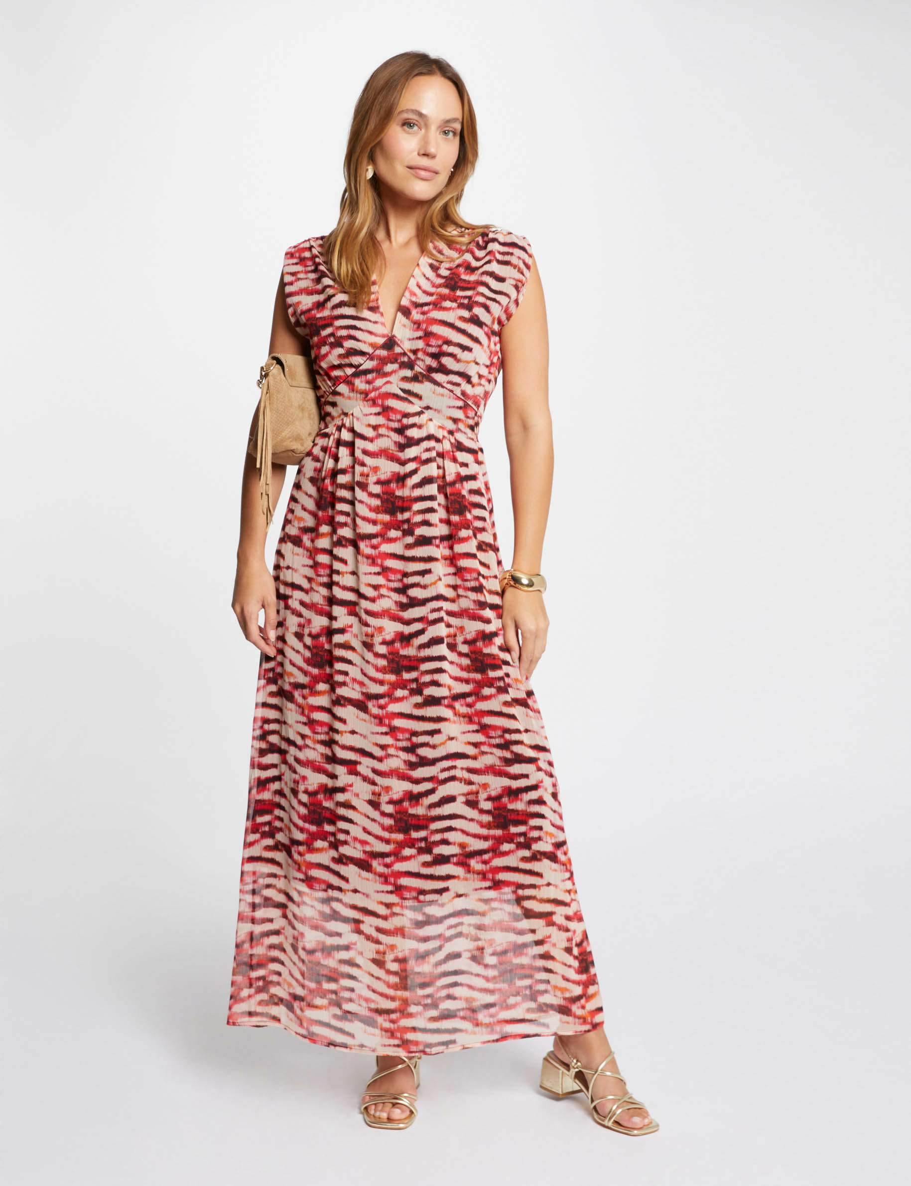 Printed loose maxi dress multicolored ladies' | Morgan