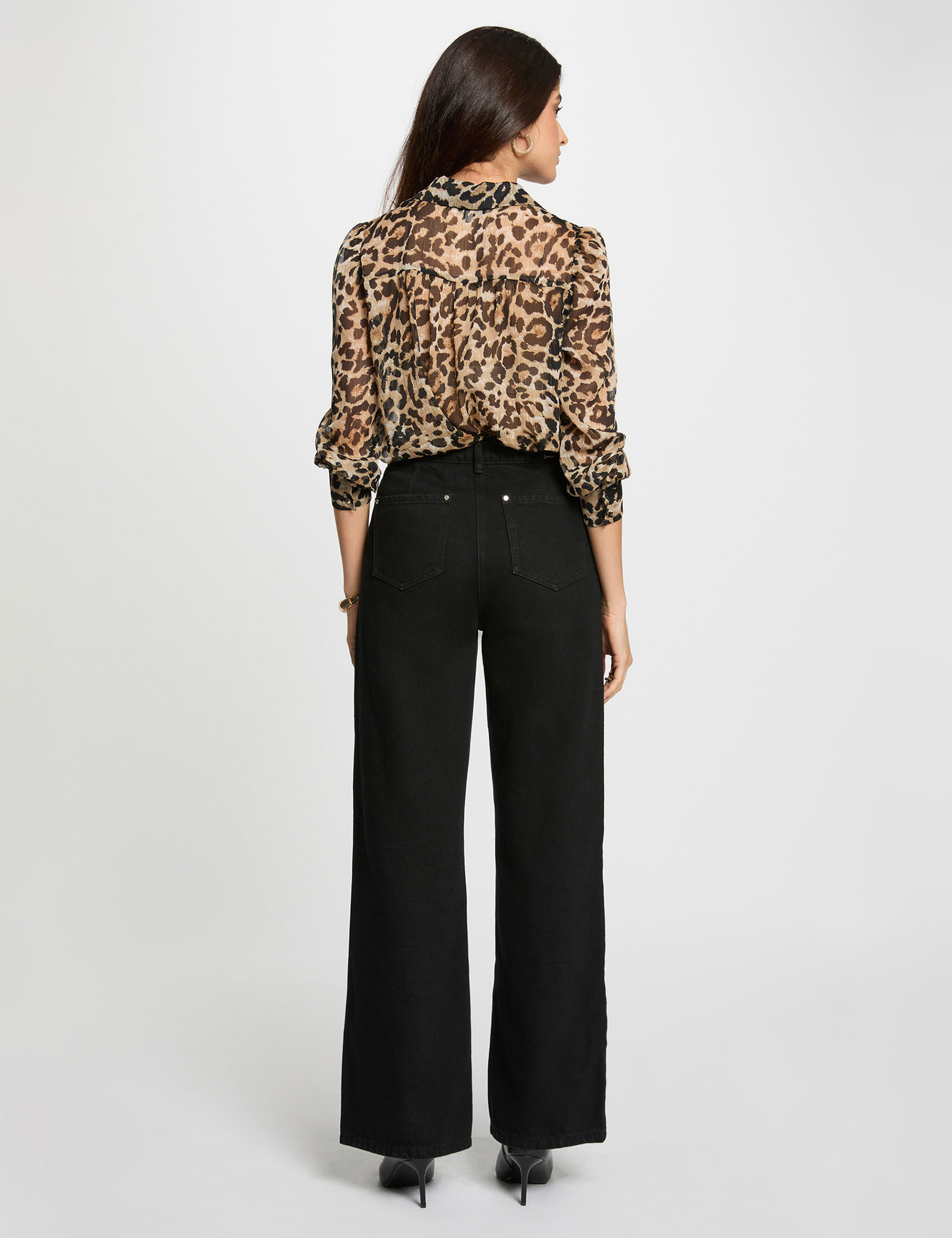 Printed voile shirt multicolor women