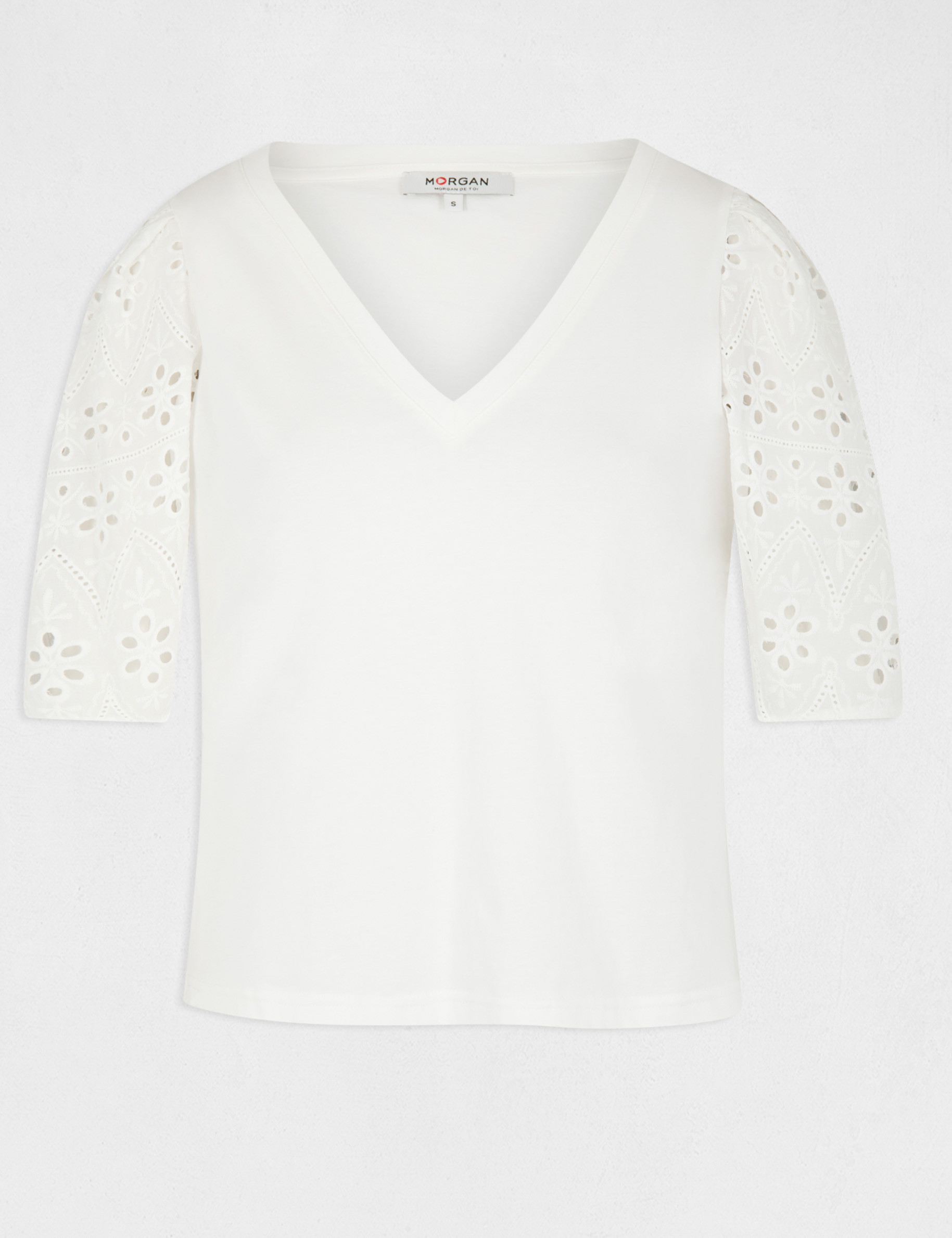 short sleeved t shirt ecru women Short-sleeved t-shirt ecru women