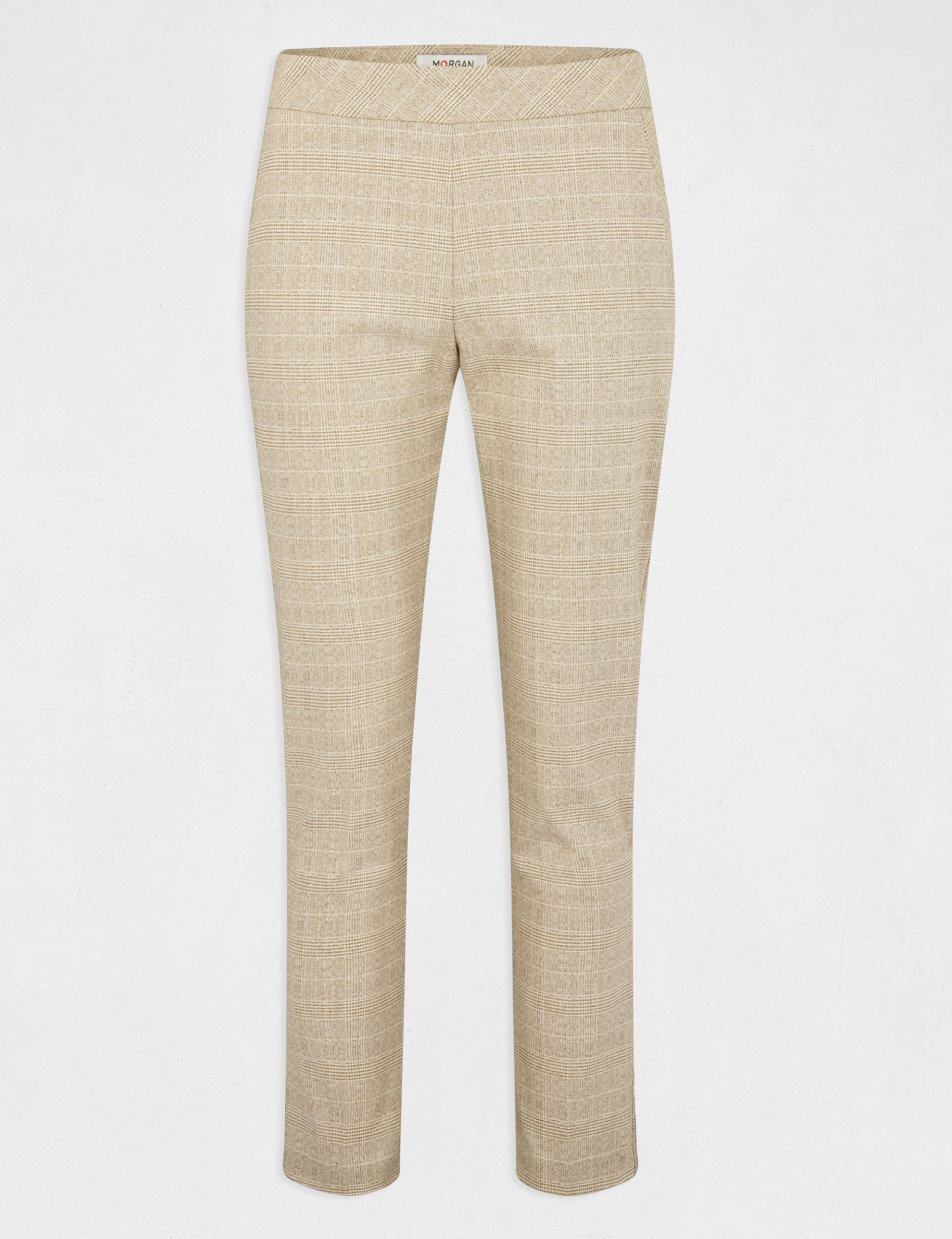 Cropped cigarette trousers beige ladies' Cropped cigarette trousers beige ladies'