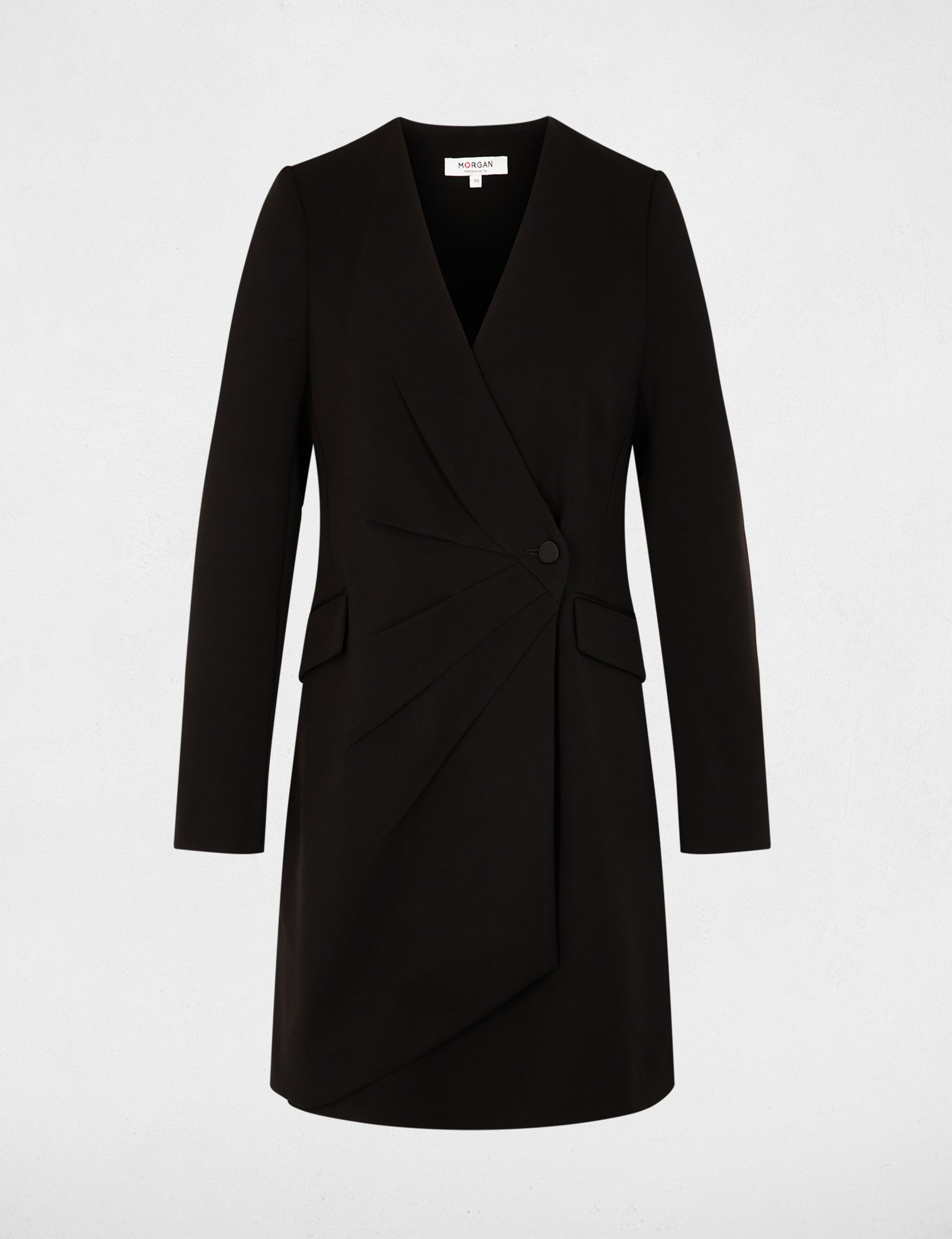 Blazer dress with v-neck black women