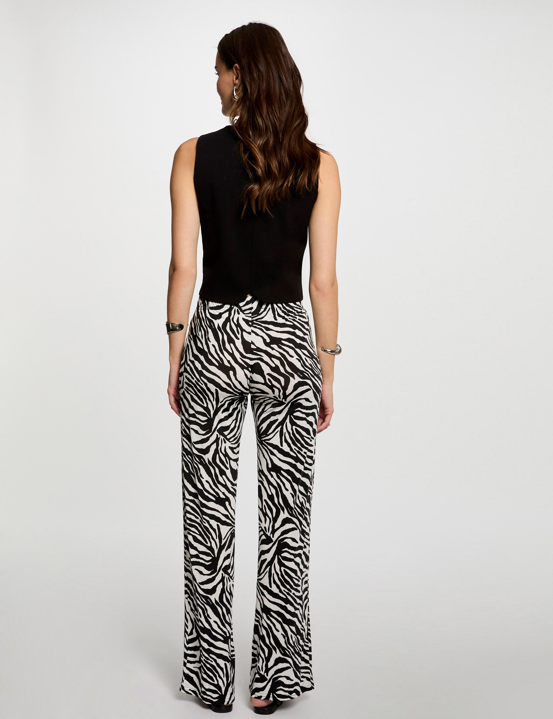 printed loose trousers black women Printed loose trousers black women