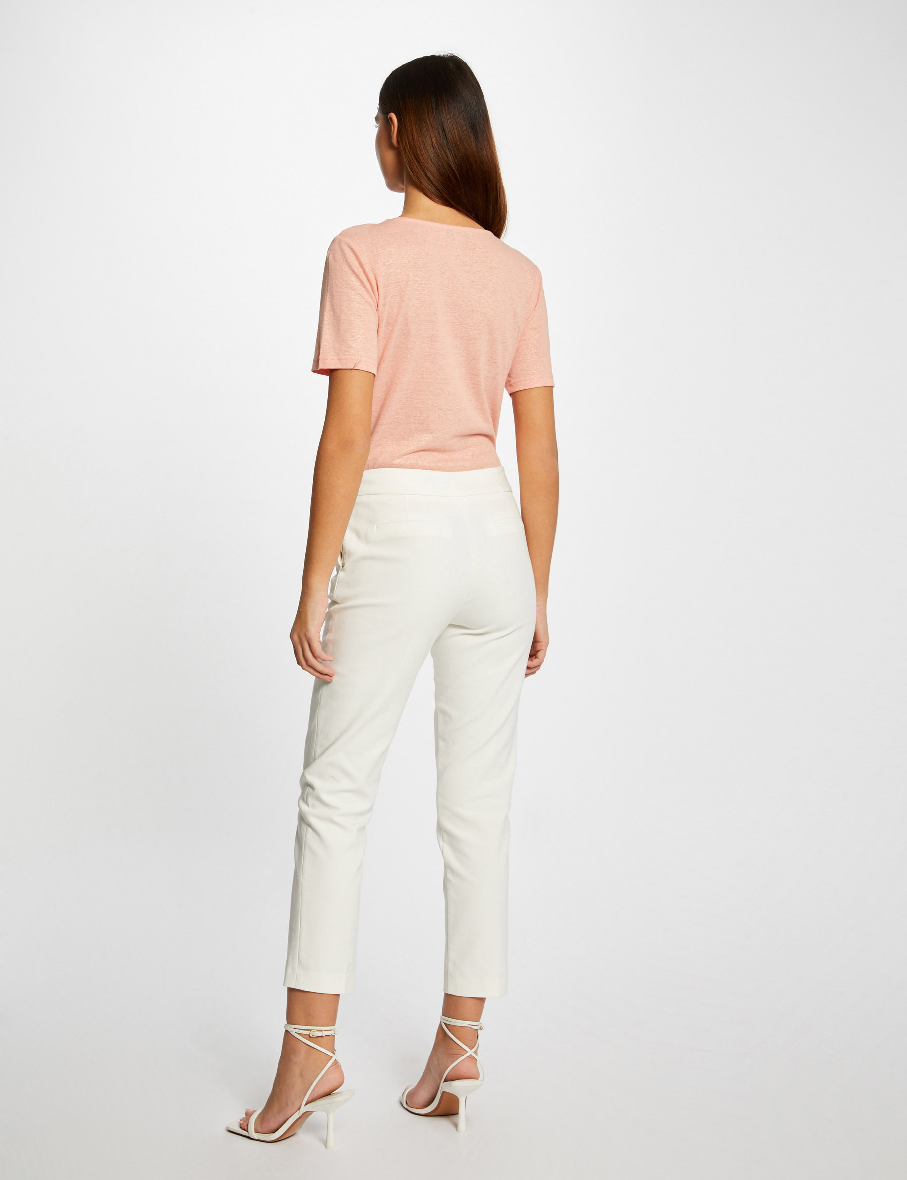 Short-sleeved t-shirt with V-neck ladies' Short-sleeved t-shirt with V-neck ladies'