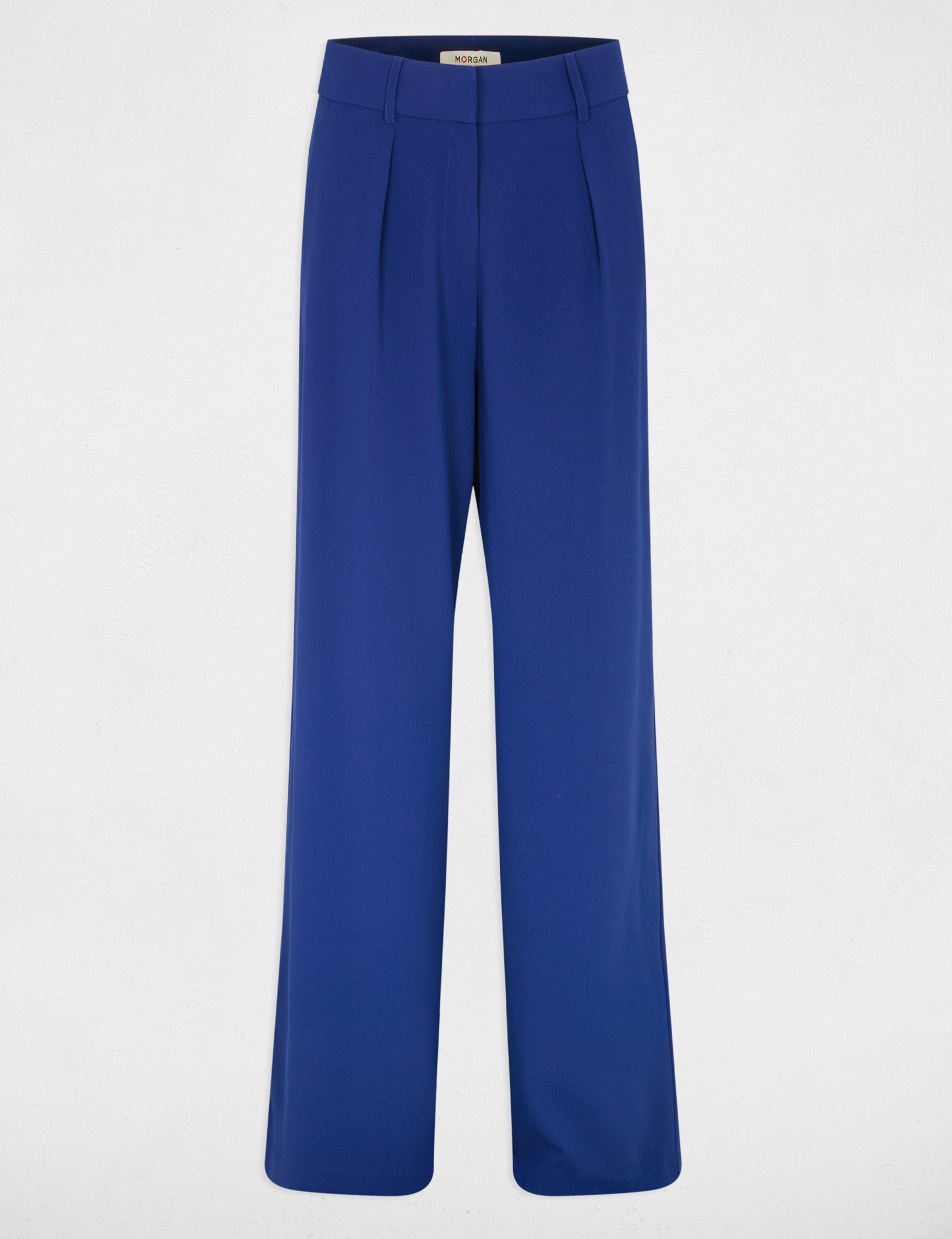 Wide-leg trousers petroleum blue women