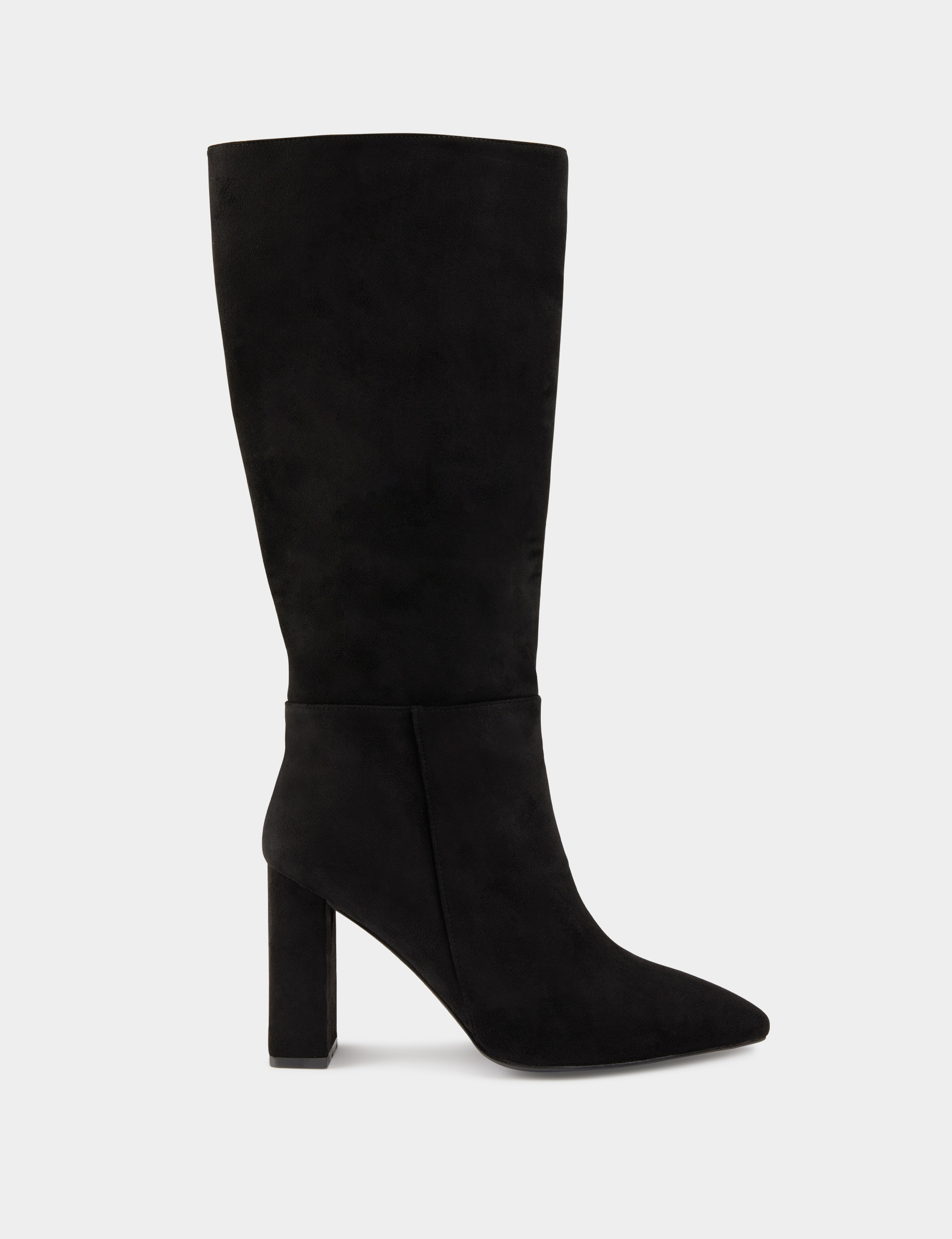 Boots with heels and pointed toe black ladies'