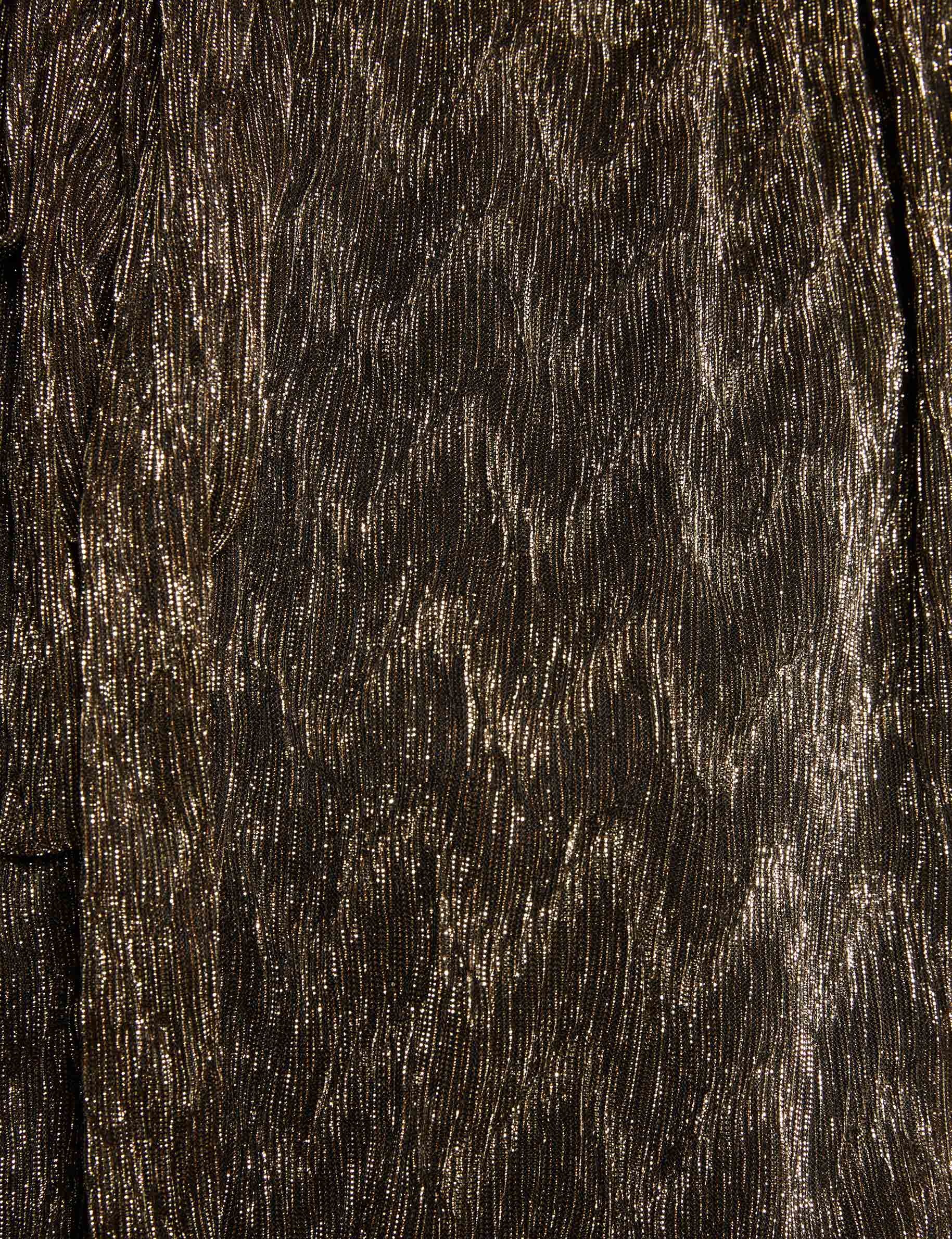 t shirt with pussy bow neckline gold yellow women null