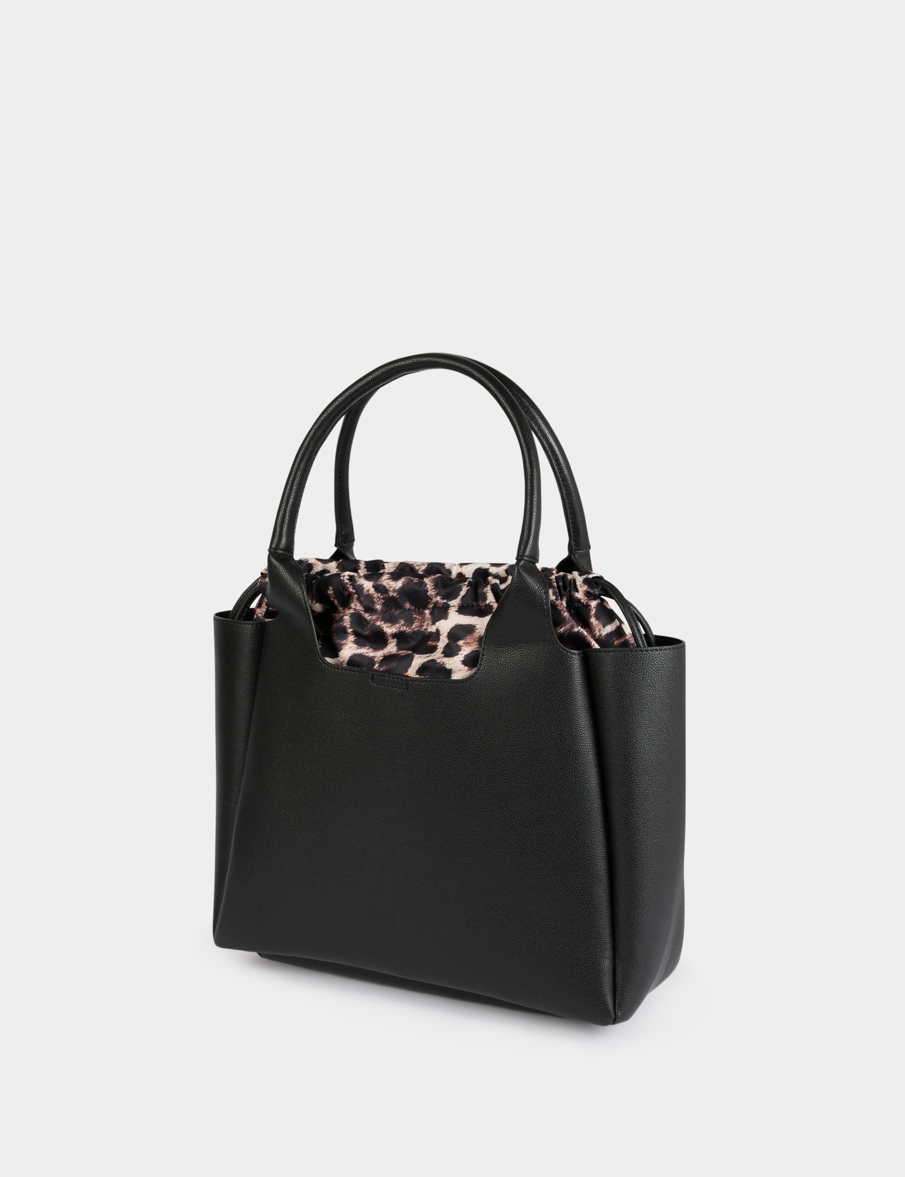 Sac cabas avec pochette noir femme