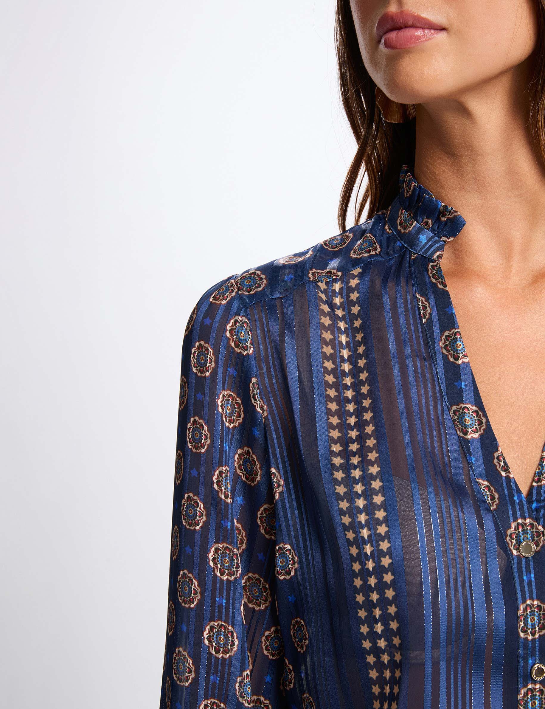 Flowy printed shirt multicolor women
