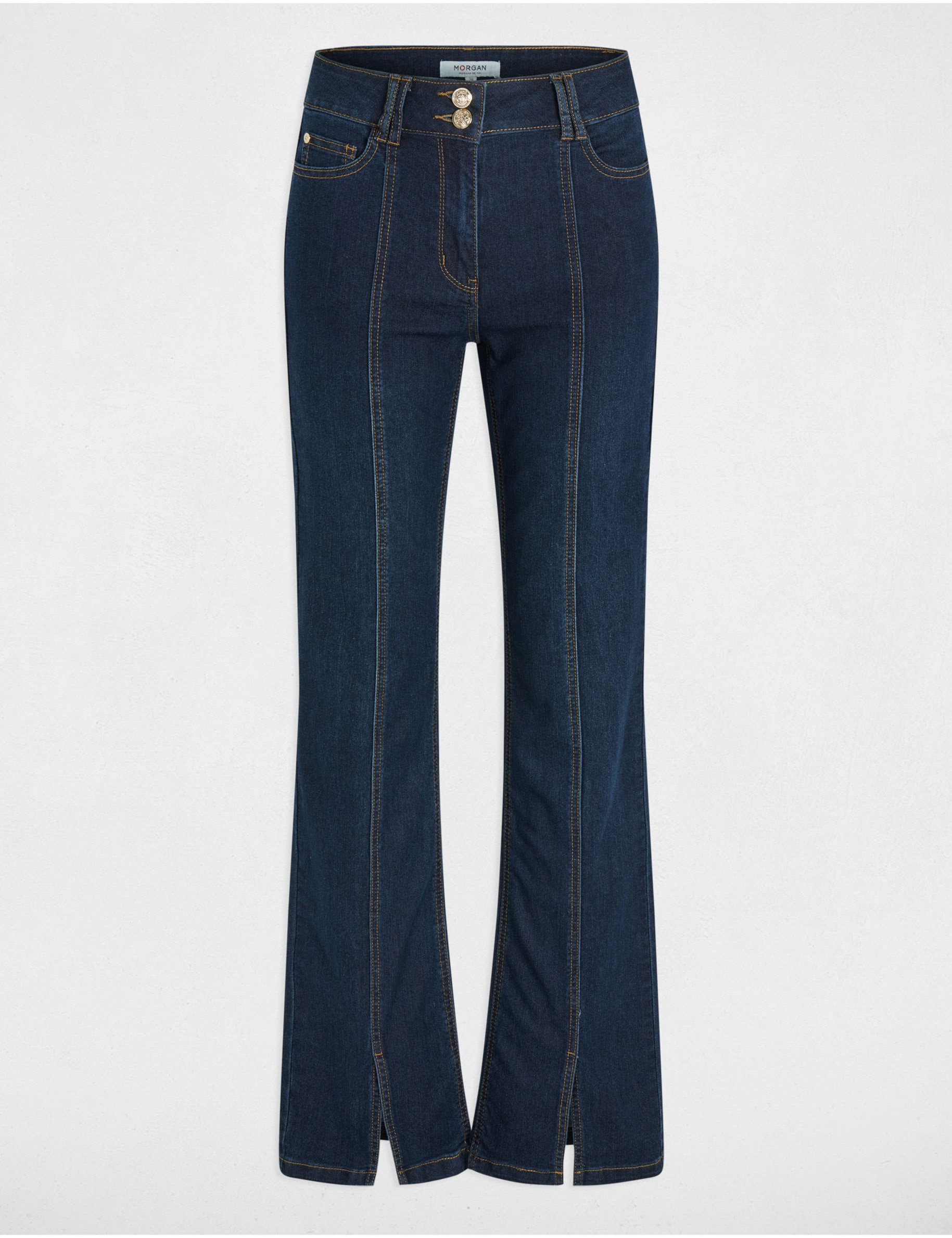 bootcut jeans with slits raw denim women Bootcut jeans with slits raw denim women
