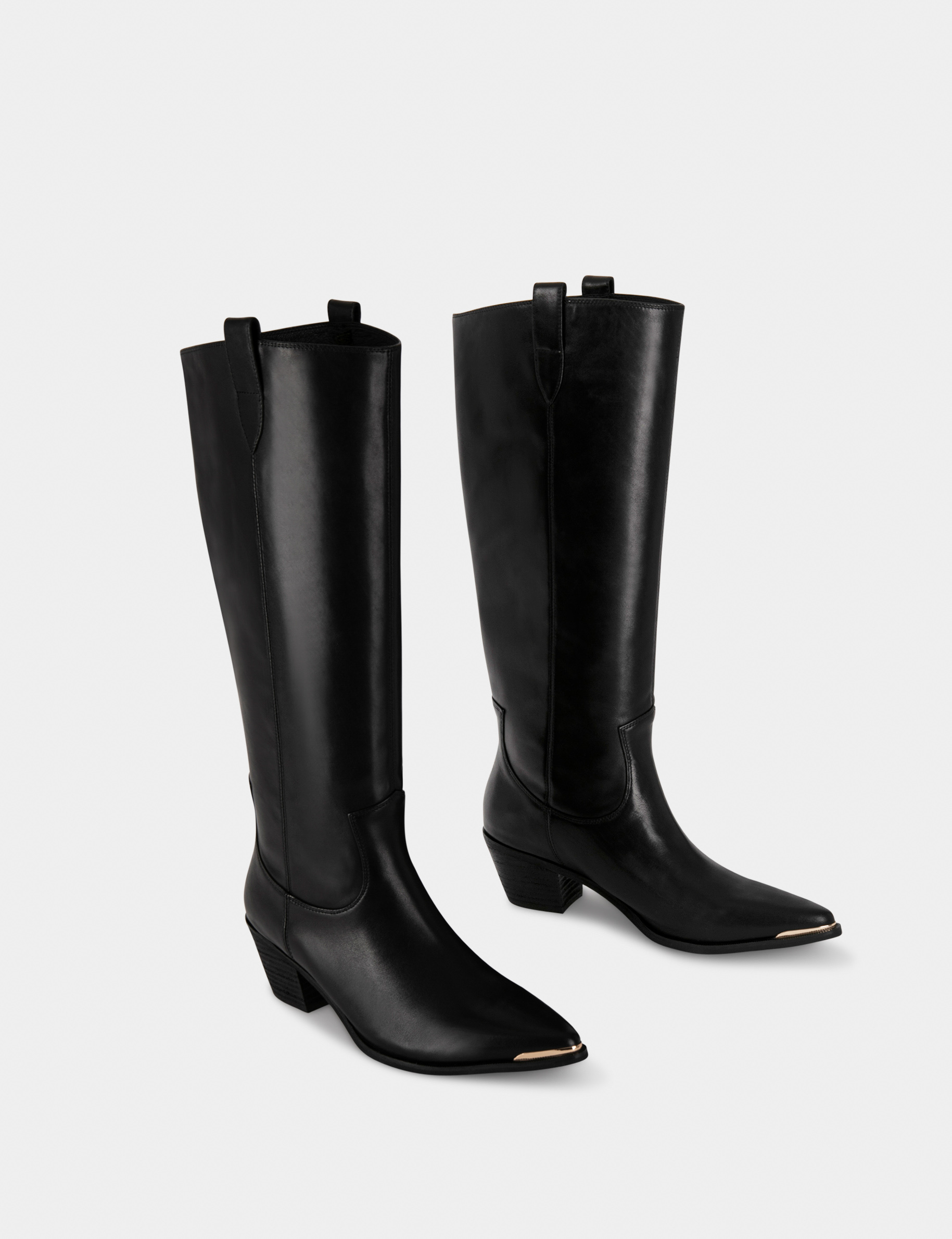 High boots with heels black ladies' High boots with heels black ladies'