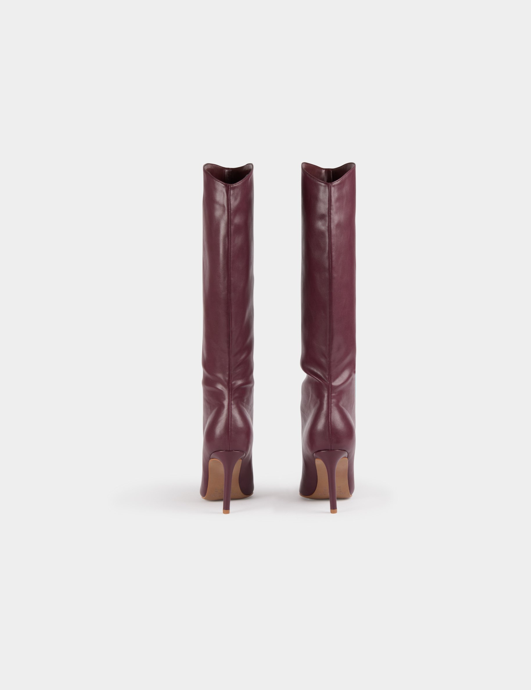 high boots with stiletto heels plum women High boots with stiletto heels plum women