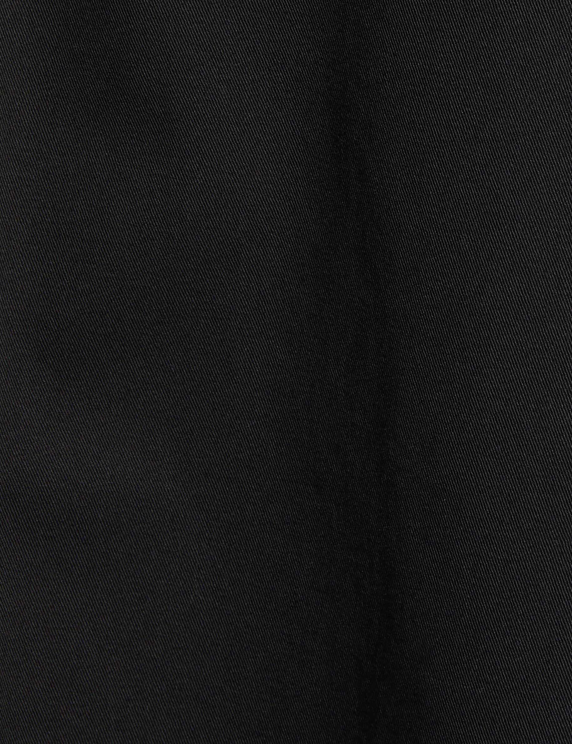 high waisted flared skirt black women null