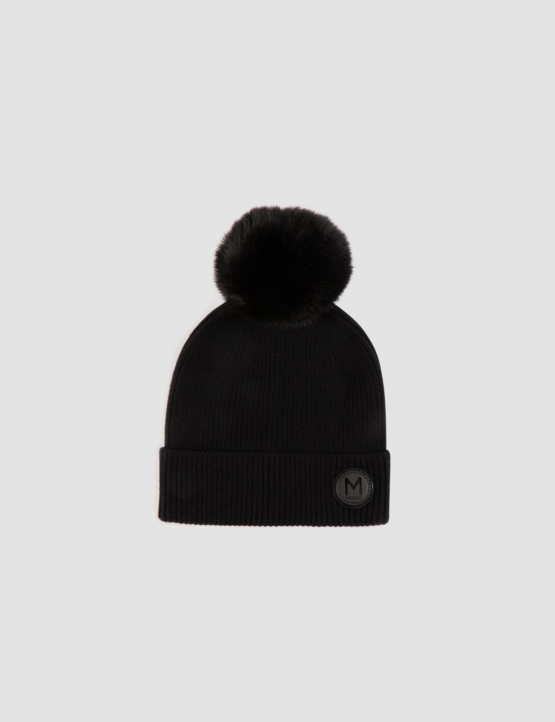 Beanie with patch black women