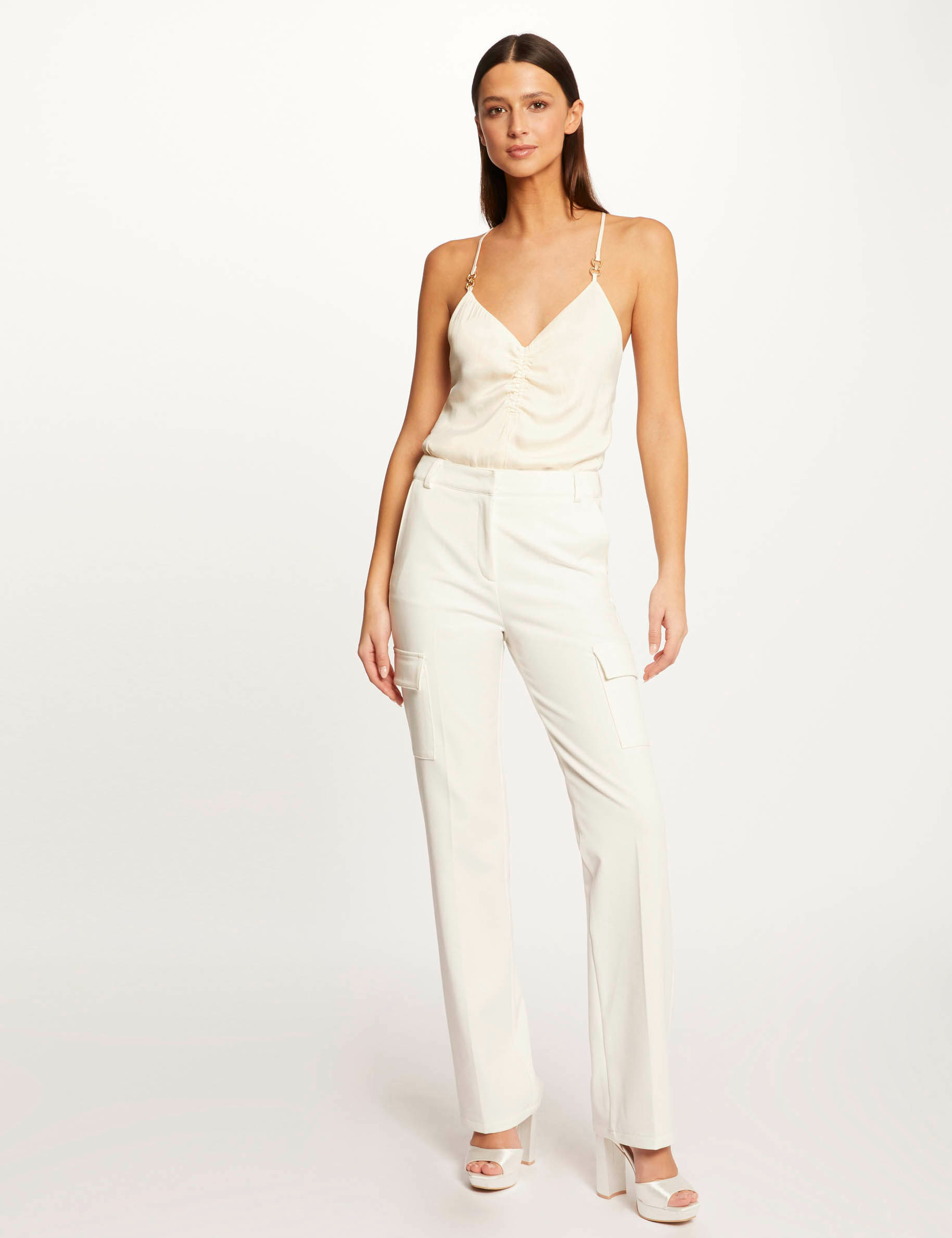 Cami with thin straps and shirring ladies' Cami with thin straps and shirring ladies'