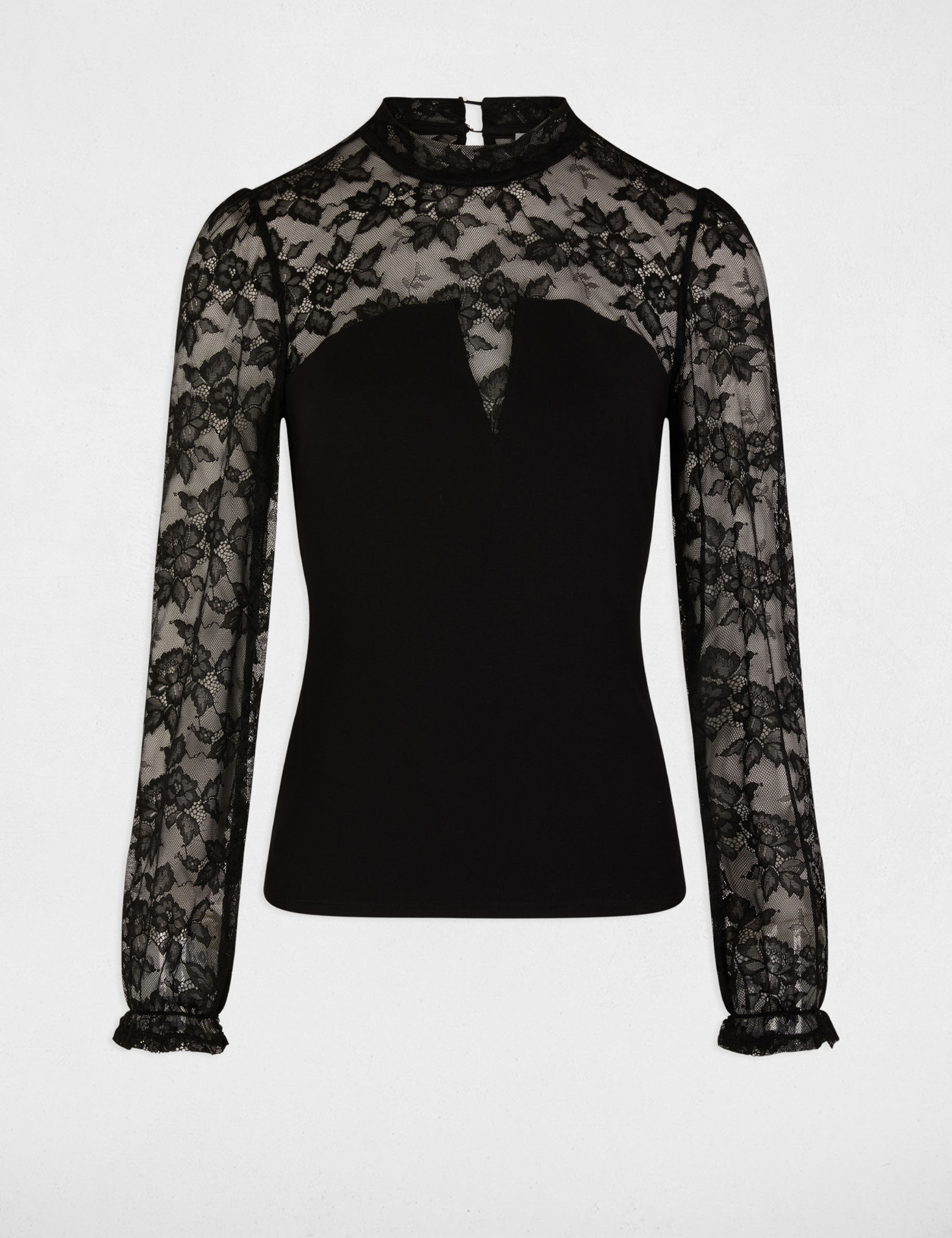 long sleeved t shirt black women Long-sleeved t-shirt black women