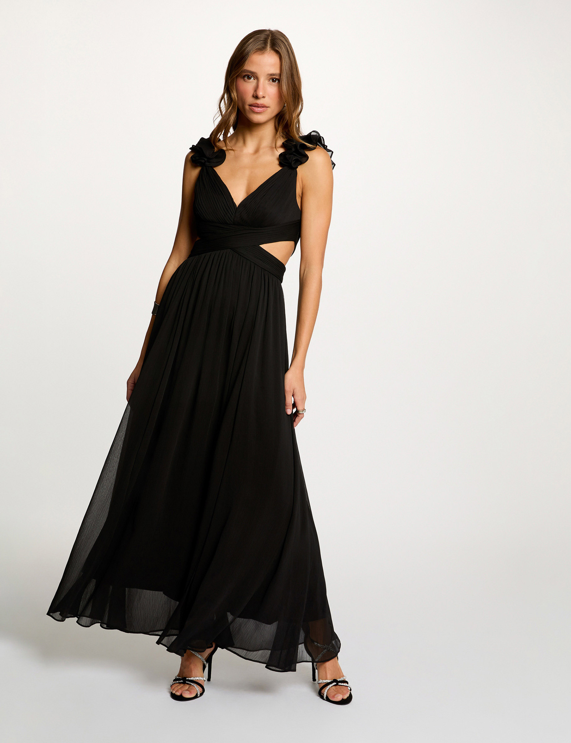 maxi loose straight dress black women Maxi loose straight dress black women