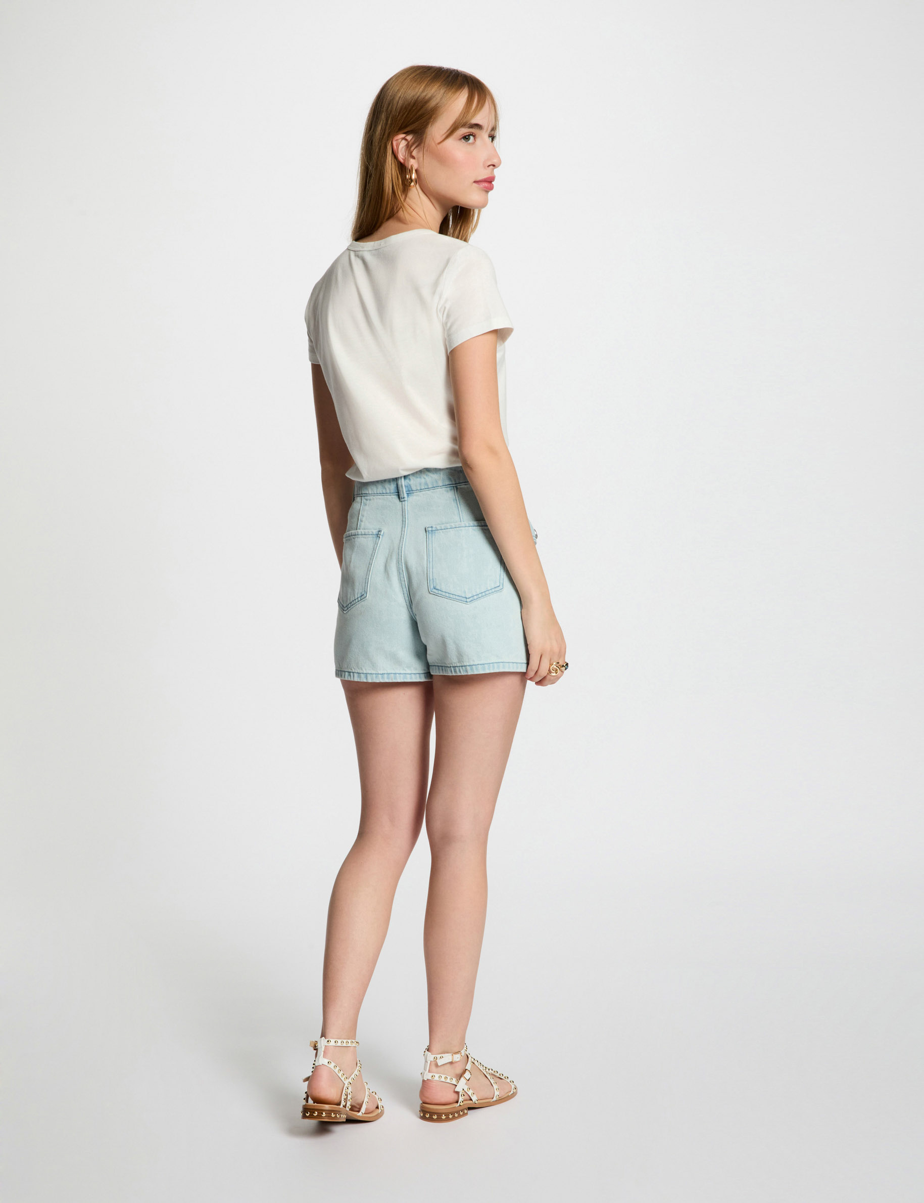 short sleeved t shirt white women Short-sleeved t-shirt white women