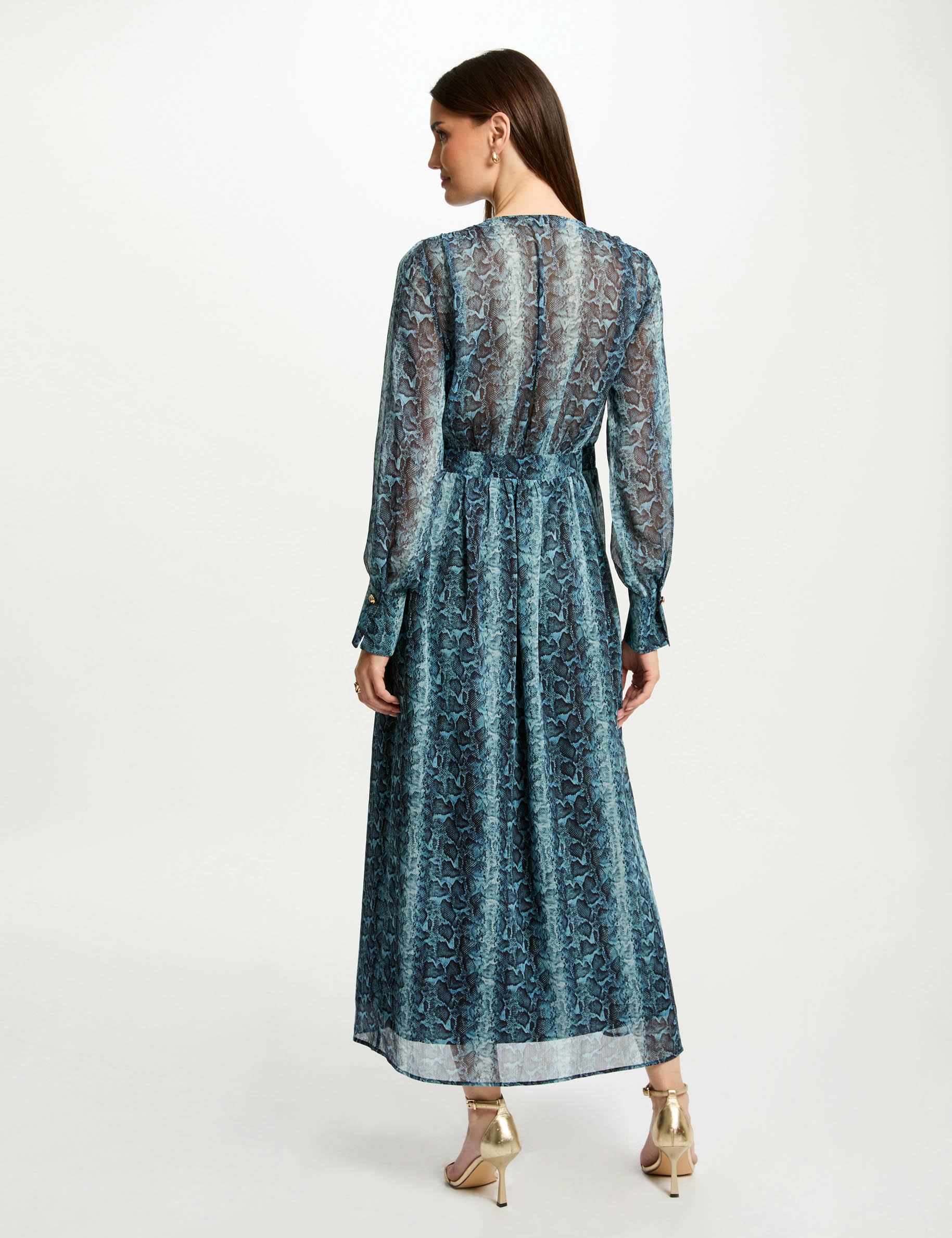 maxi wrap dress multicolored women Maxi wrap dress multicolored women
