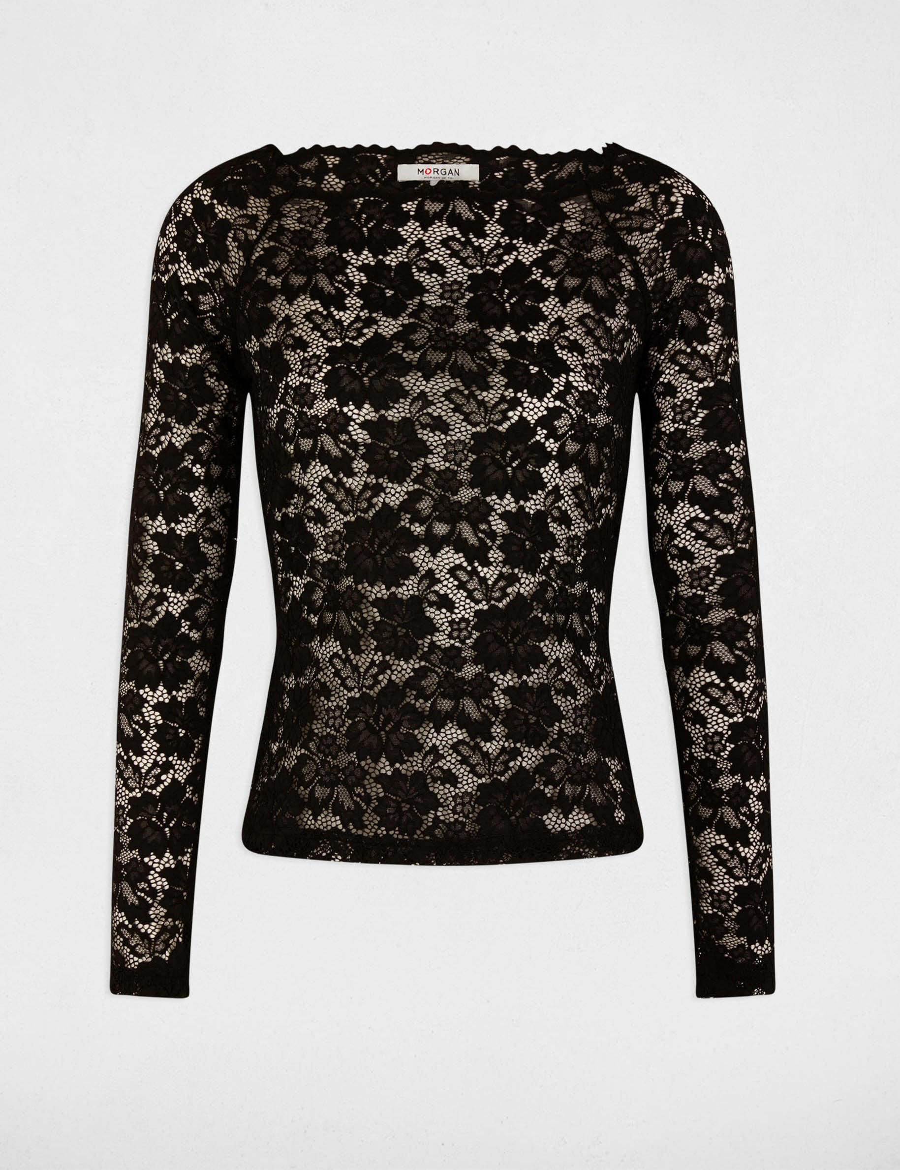 Long-sleeved t-shirt black women