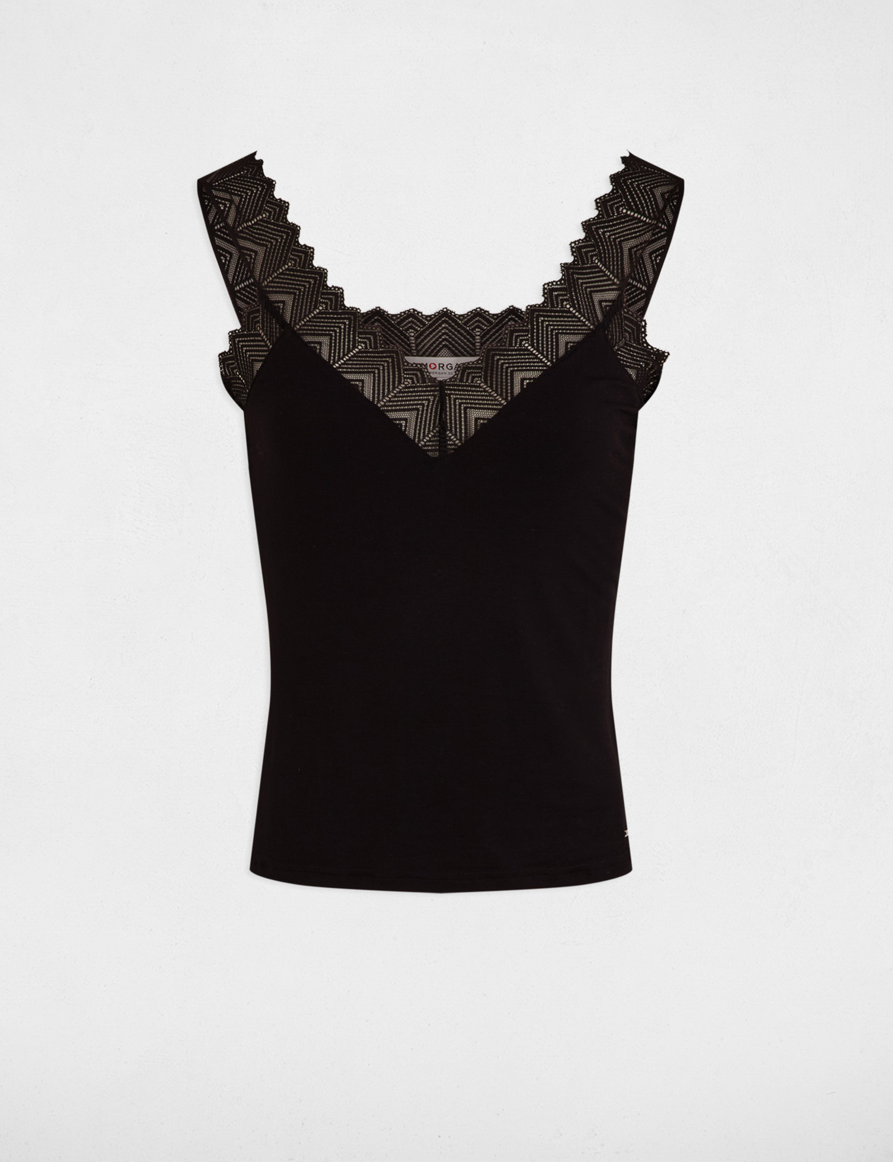 vest top in lace black women Vest top in lace black women