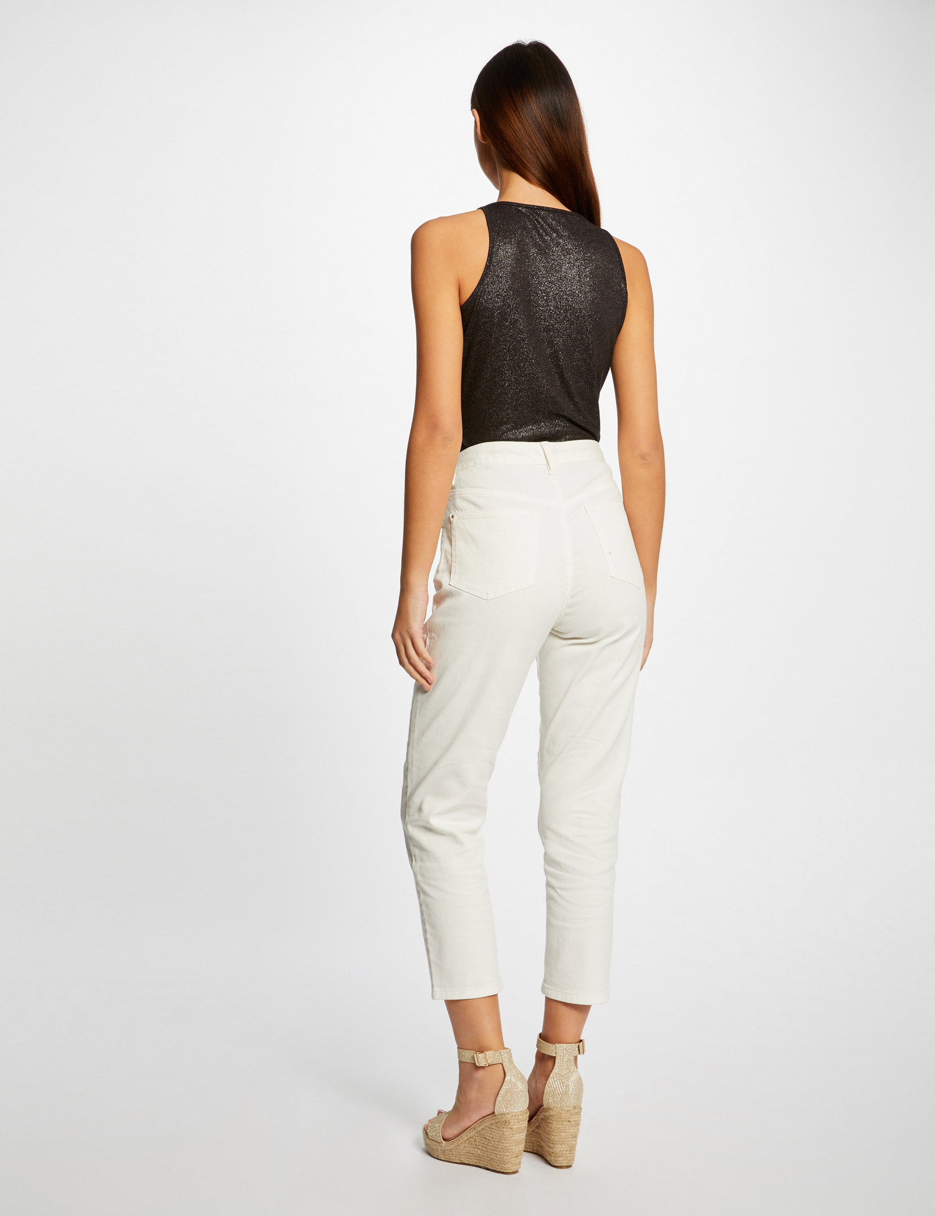 Vest top thin straps with chains black ladies' Vest top thin straps with chains black ladies'