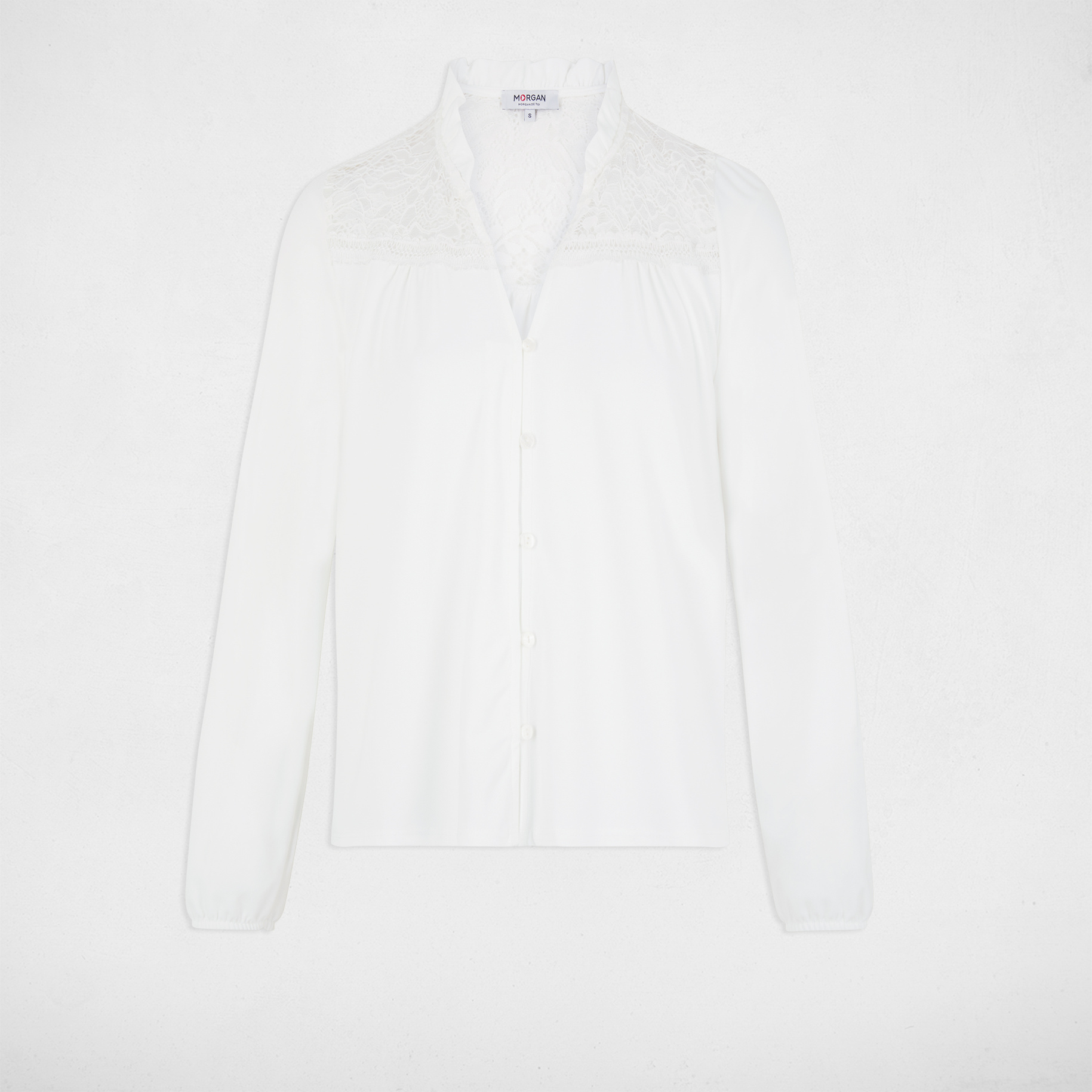 Long-sleeved t-shirt ivory women