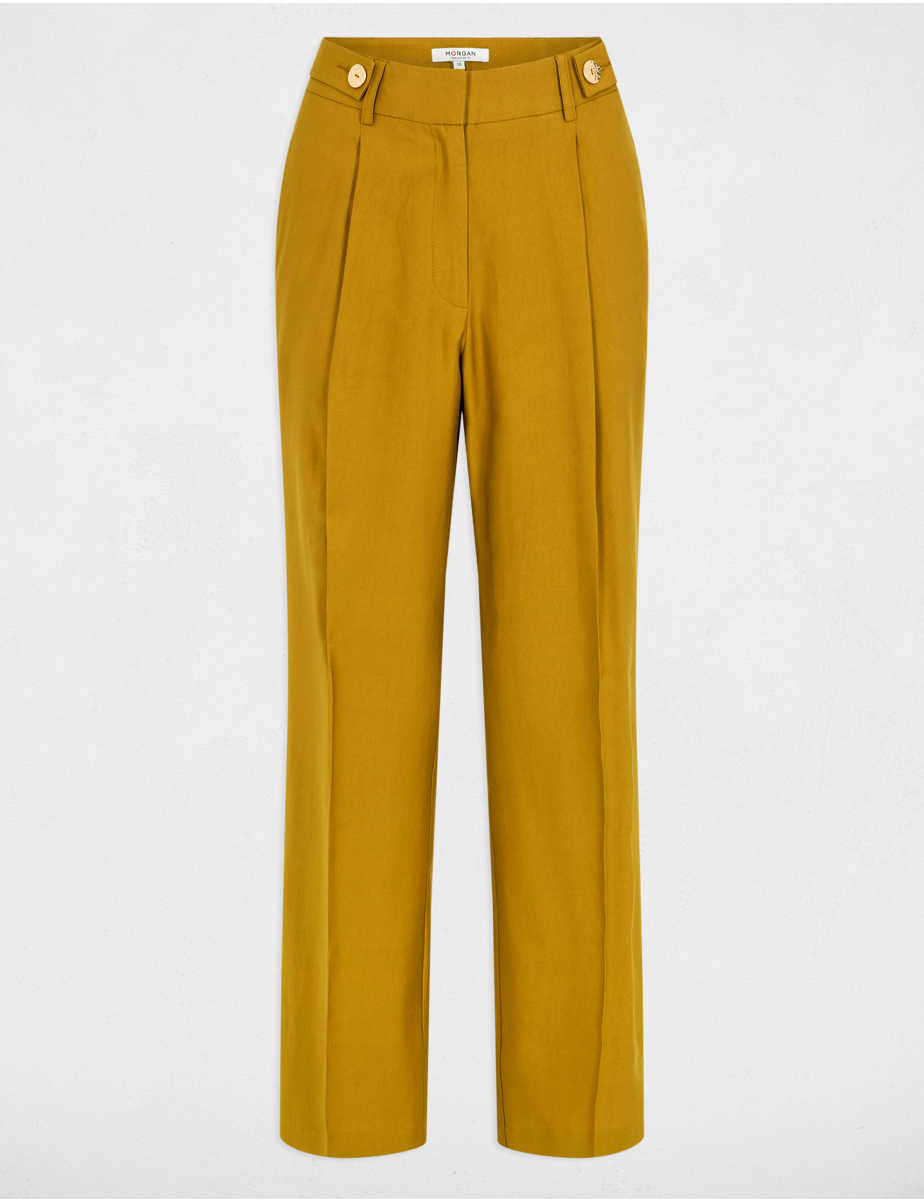 peg trousers with darts khaki green women Peg trousers with darts khaki green women