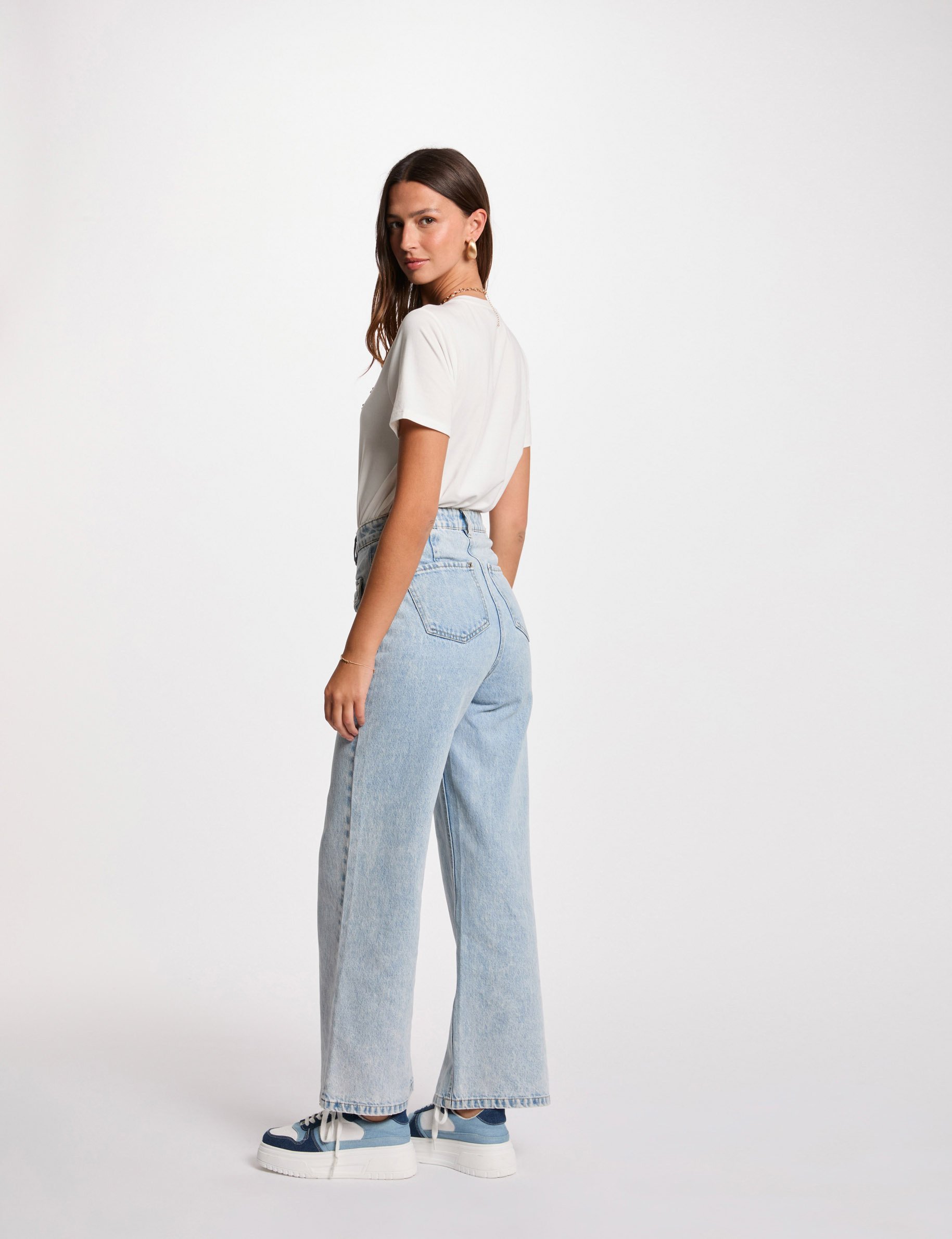 t shirt manches courtes blanc femme T-shirt manches courtes blanc femme