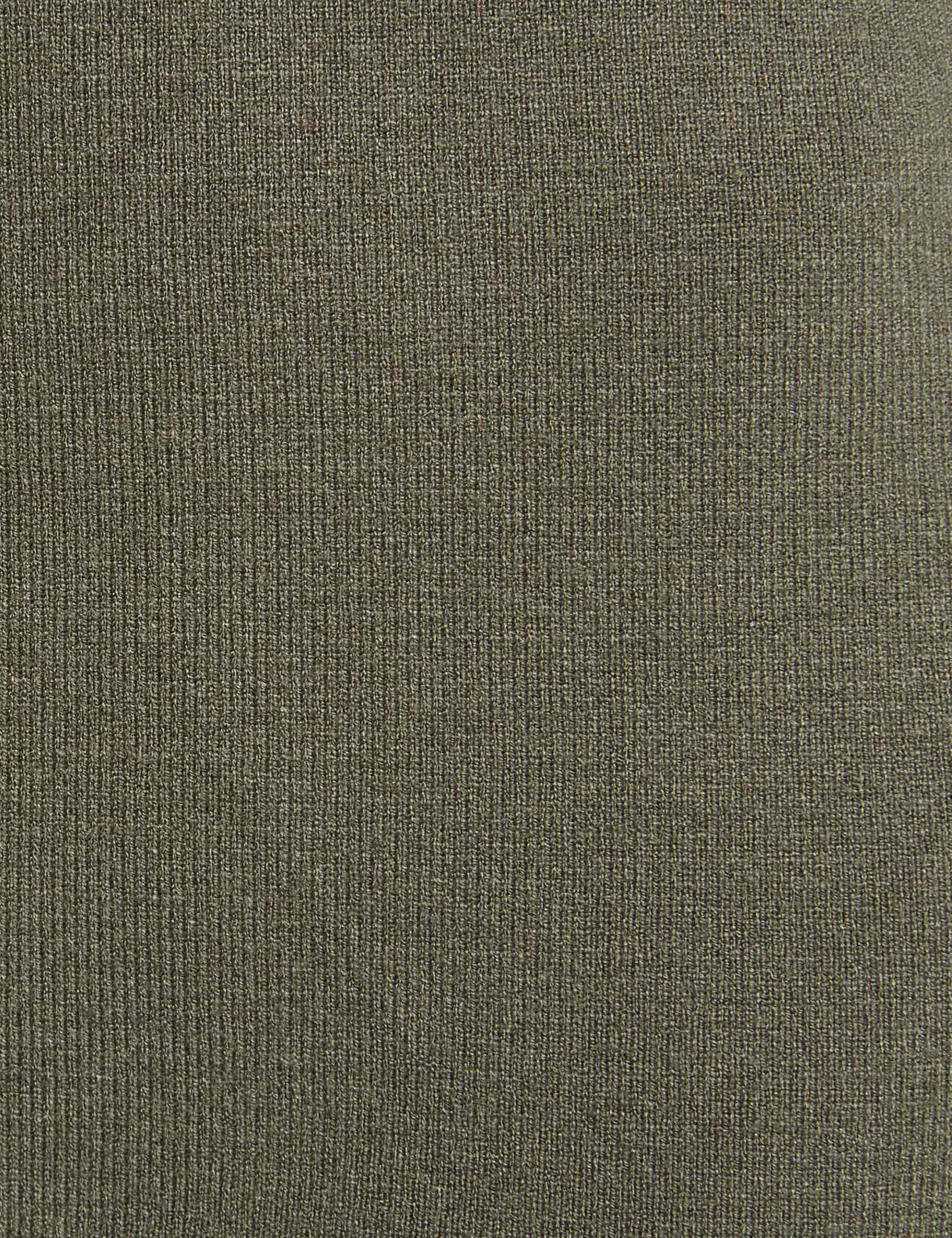 short 2 in 1 effect dress khaki green women null