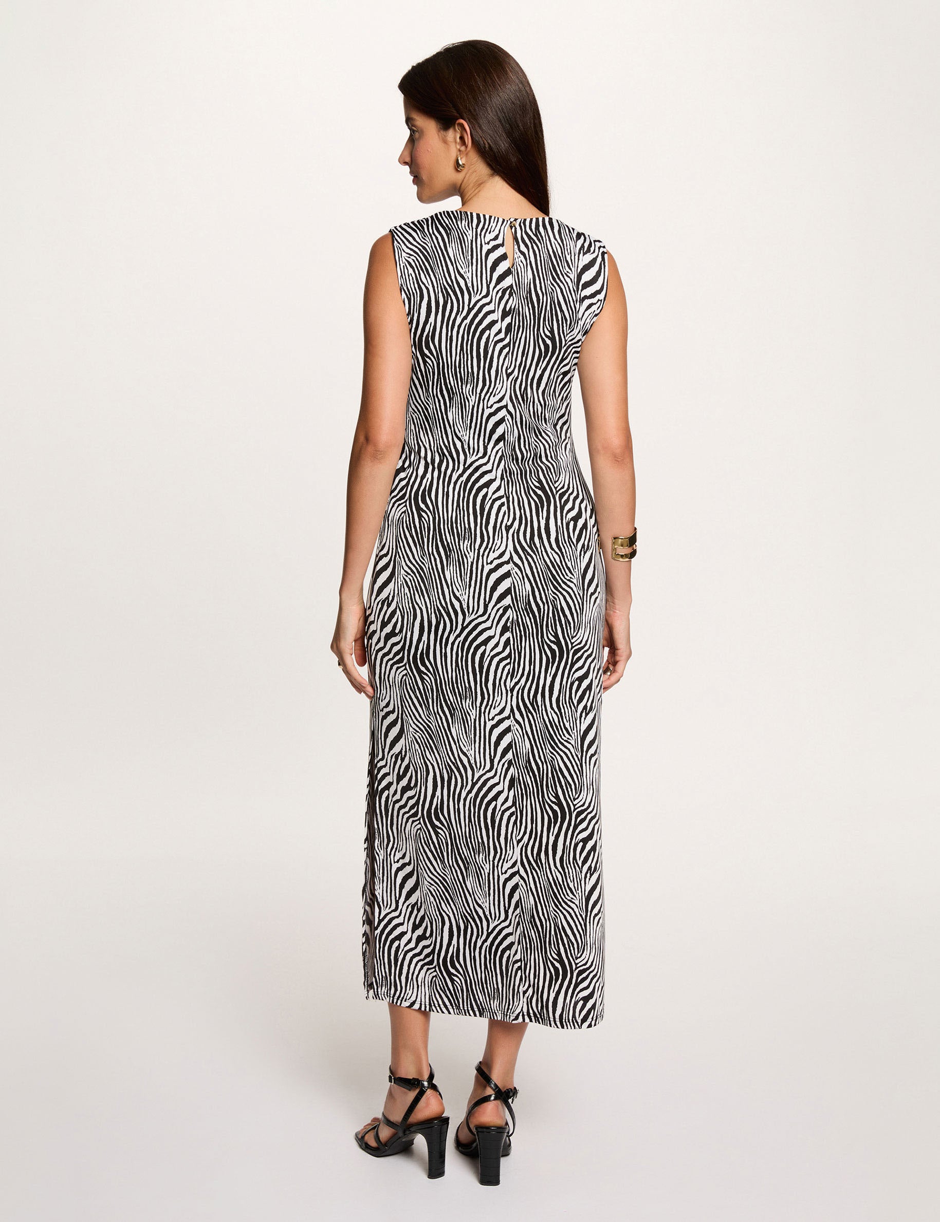 Sleeveless long dress multicolor women