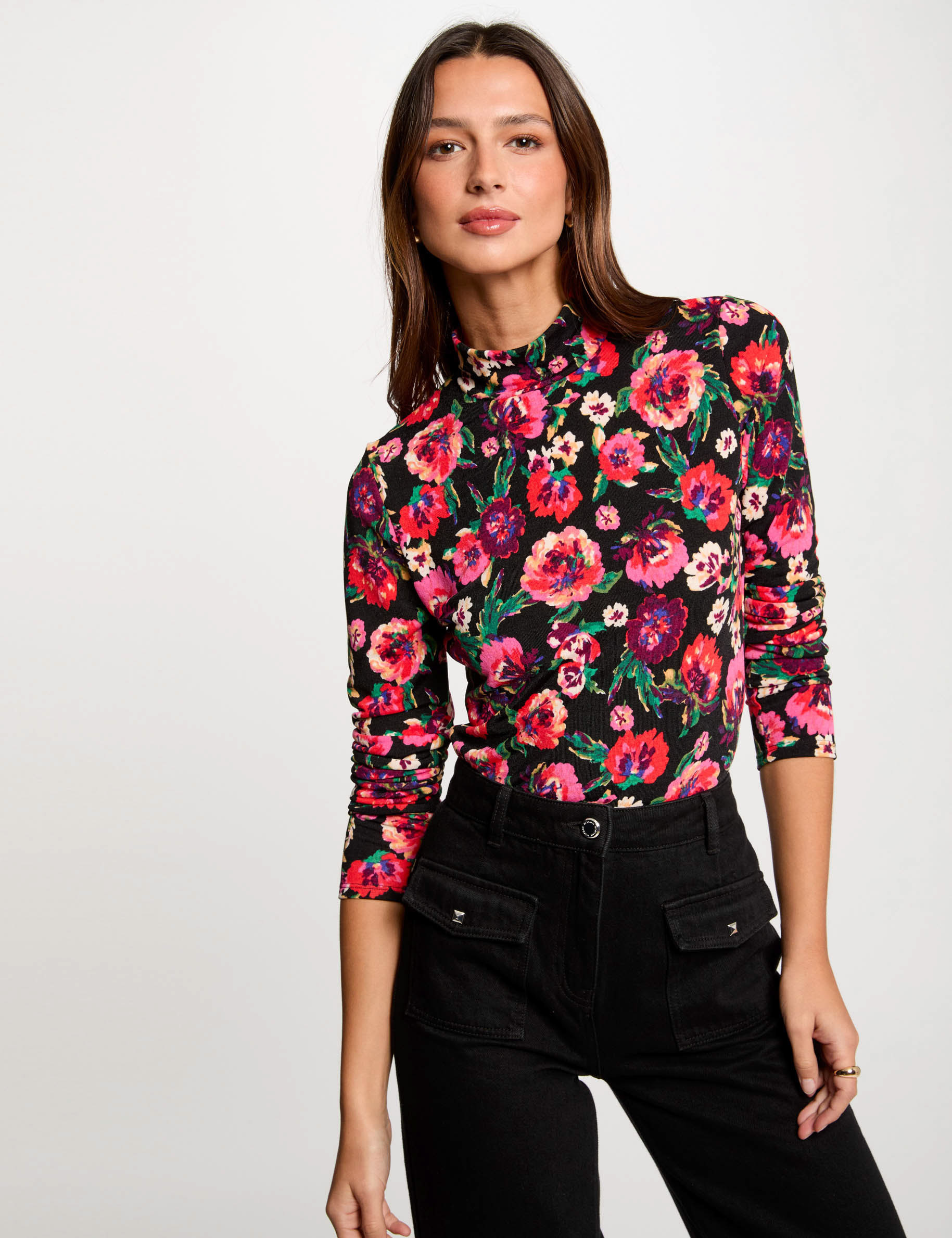 long sleeved t shirt multicolored women Long-sleeved t-shirt multicolored women