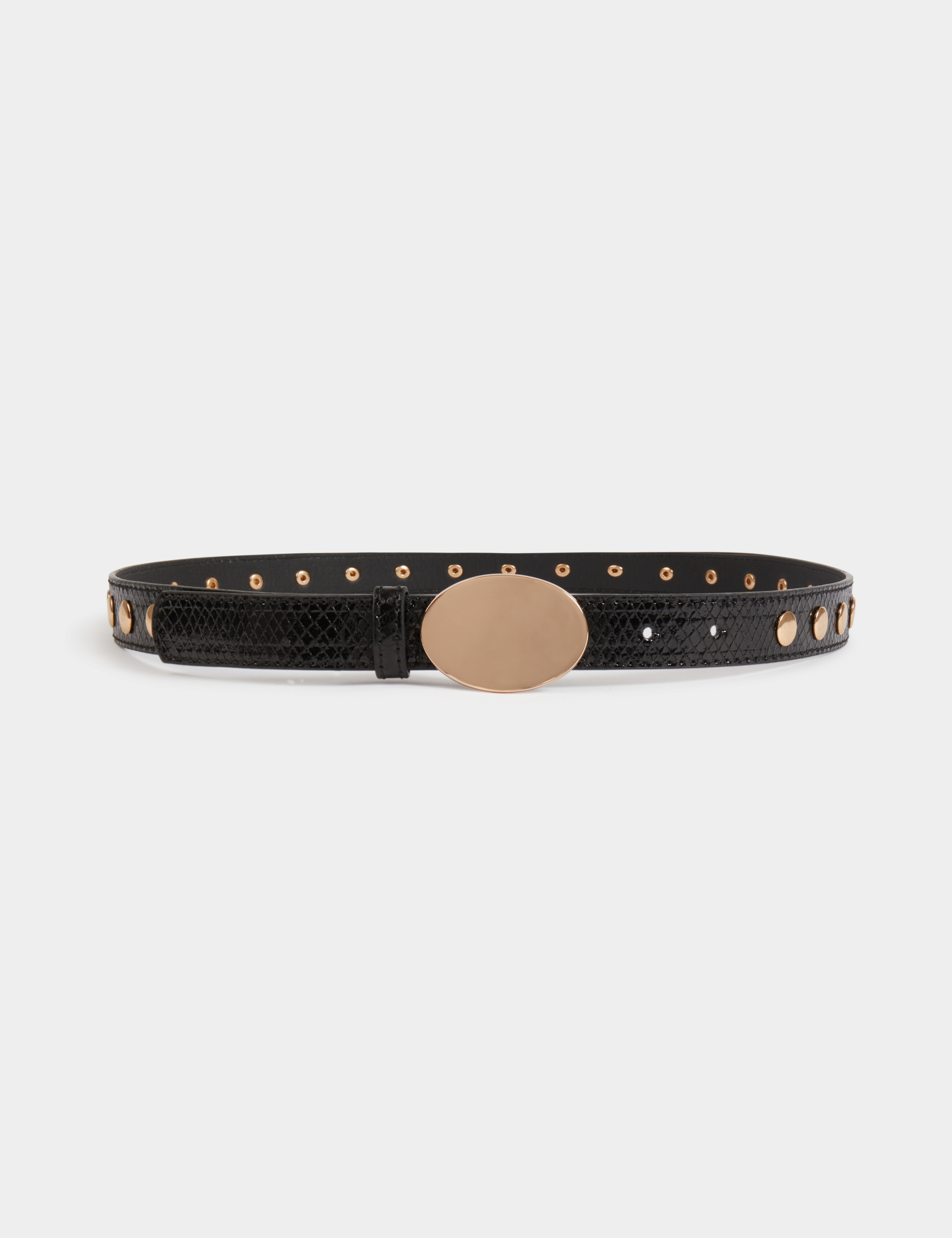 studded thin belt black women Studded thin belt black women