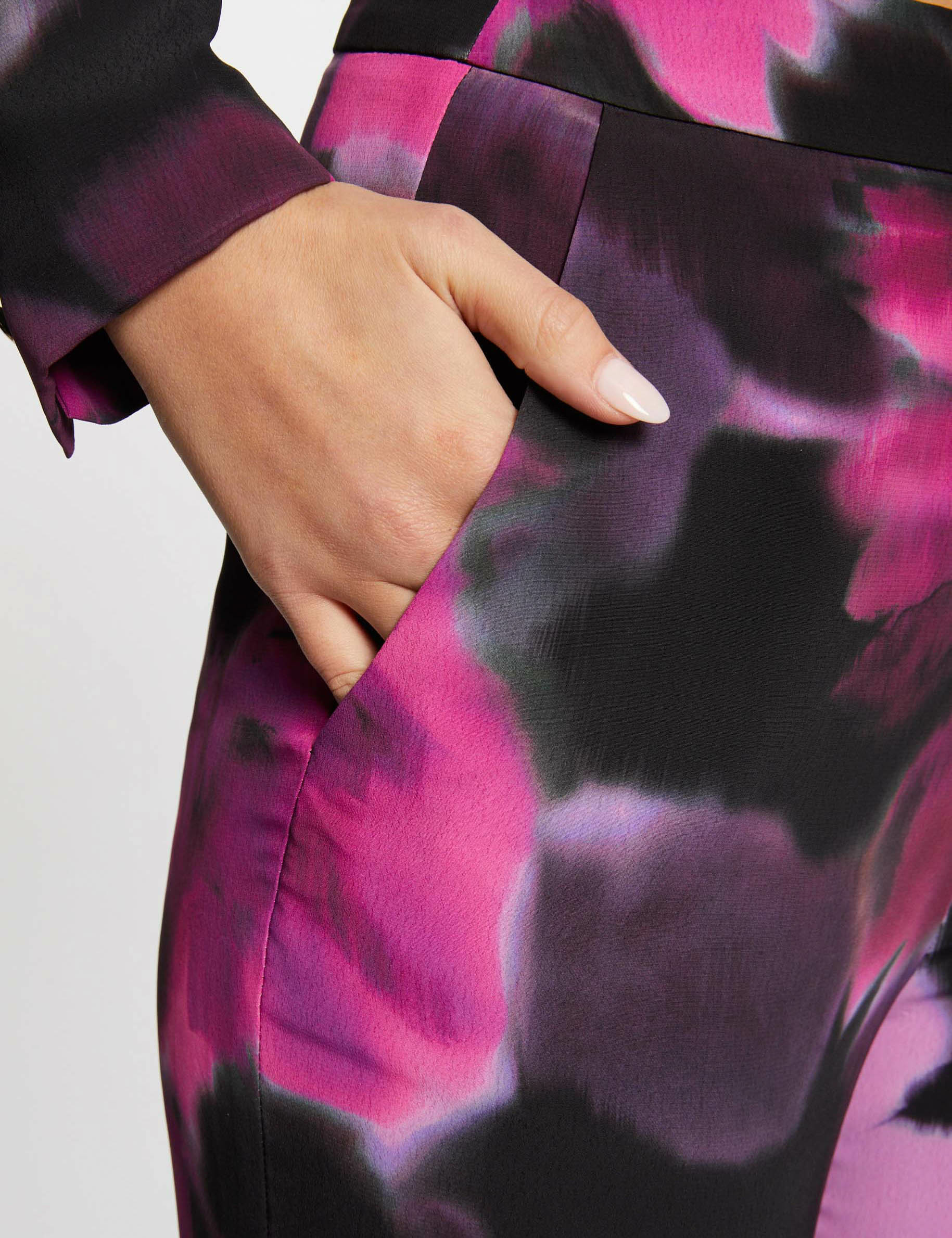 Loose wide leg trousers floral print multico ladies' Loose wide leg trousers floral print multico ladies'