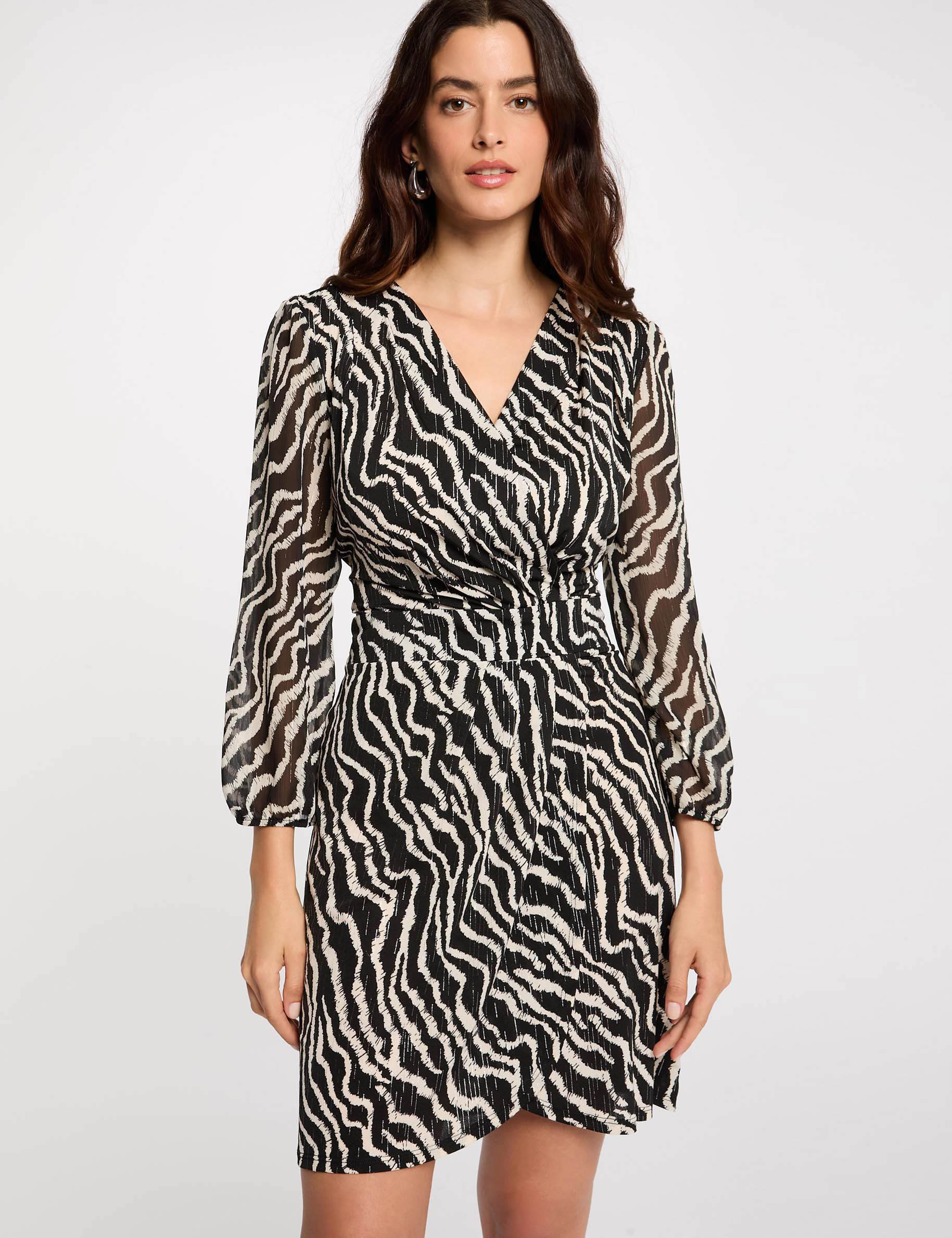 printed wrap dress multicolor women Printed wrap dress multicolor women