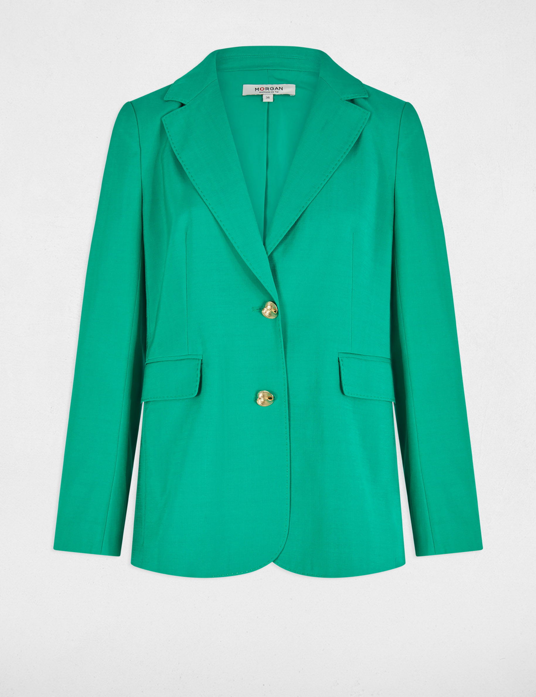 loose blazer emerald green women Loose blazer emerald green women