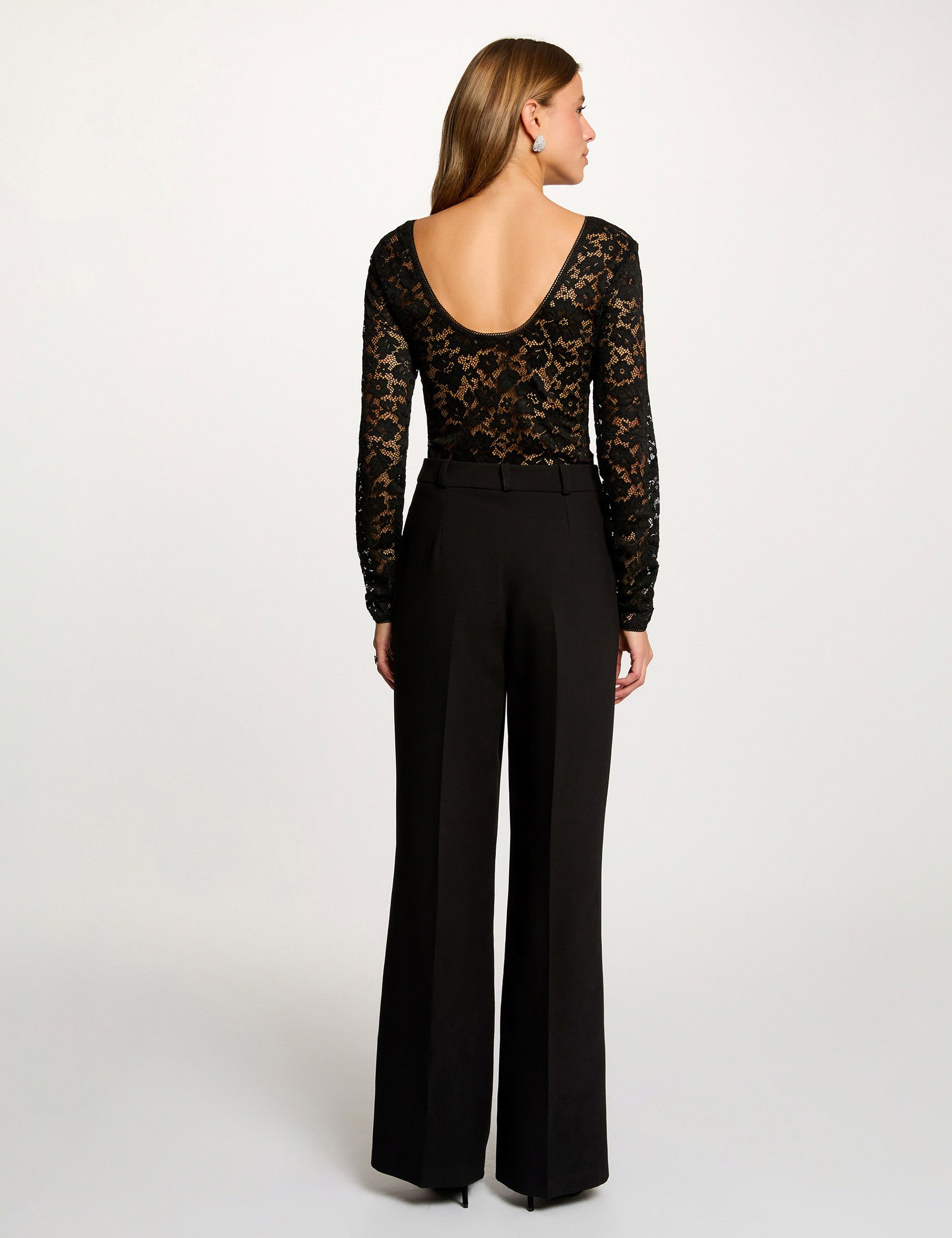 body dentelle decollete noir femme Body dentelle décolleté noir femme