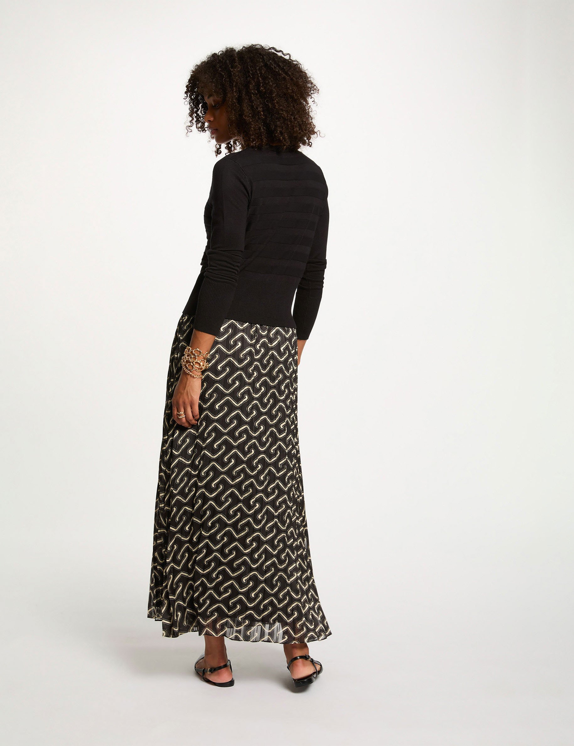 pleated long skirt multicolor women Pleated long skirt multicolor women