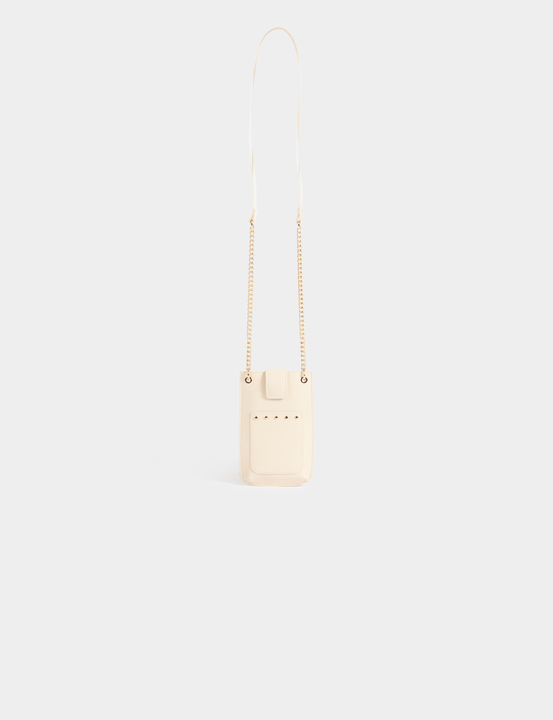 crossbody phone bag studs ivory women Crossbody phone bag studs ivory women