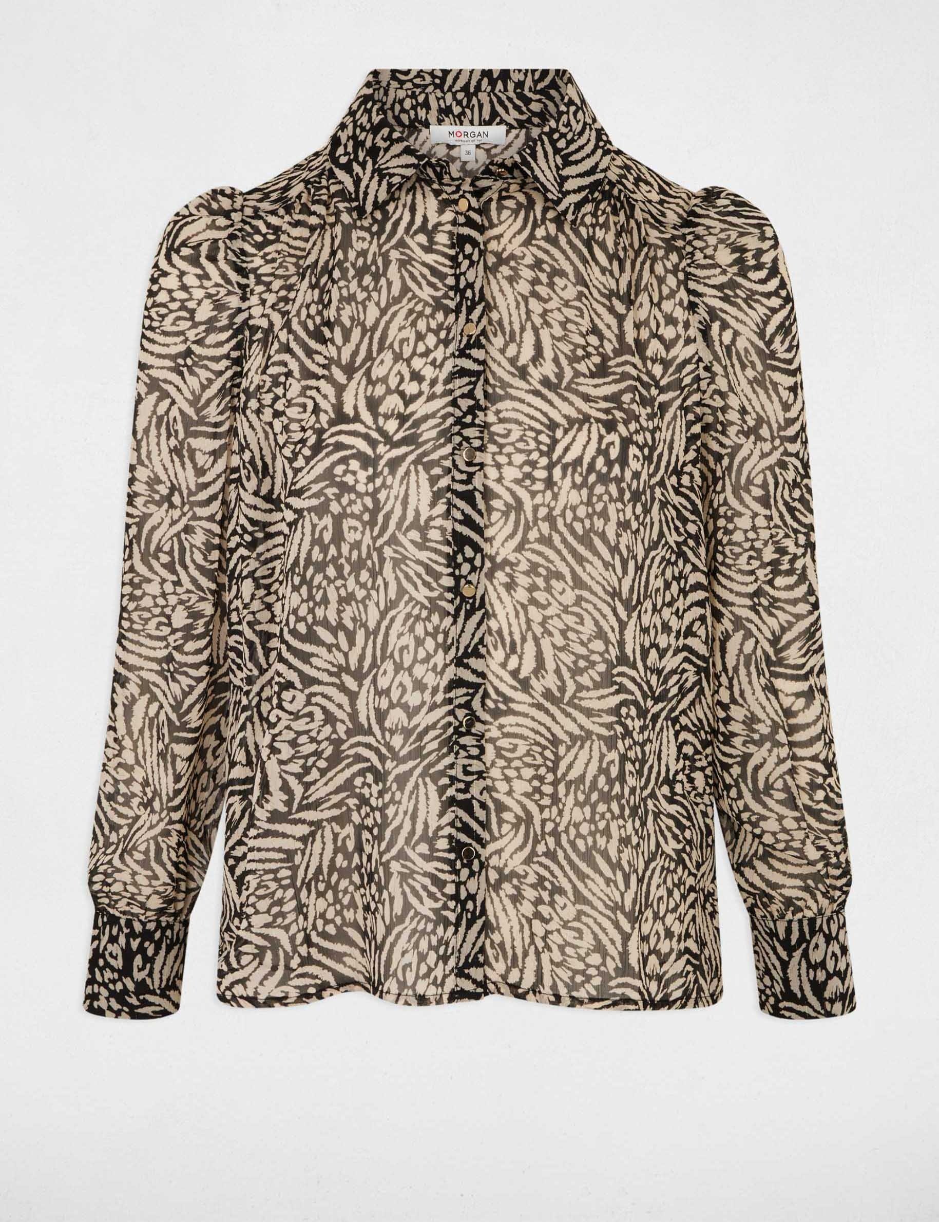 Flowy printed shirt multicolor women