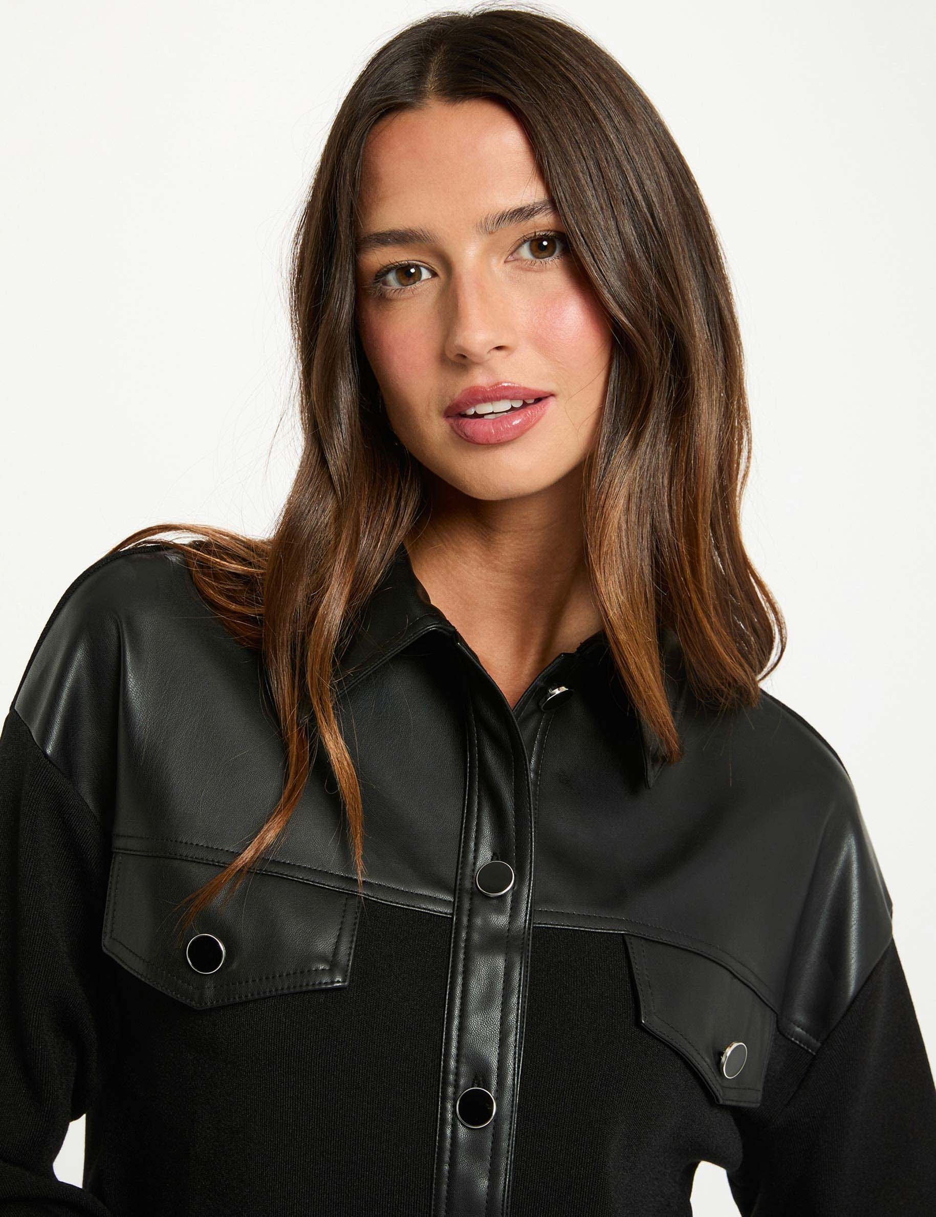 Cropped straight jacket black women