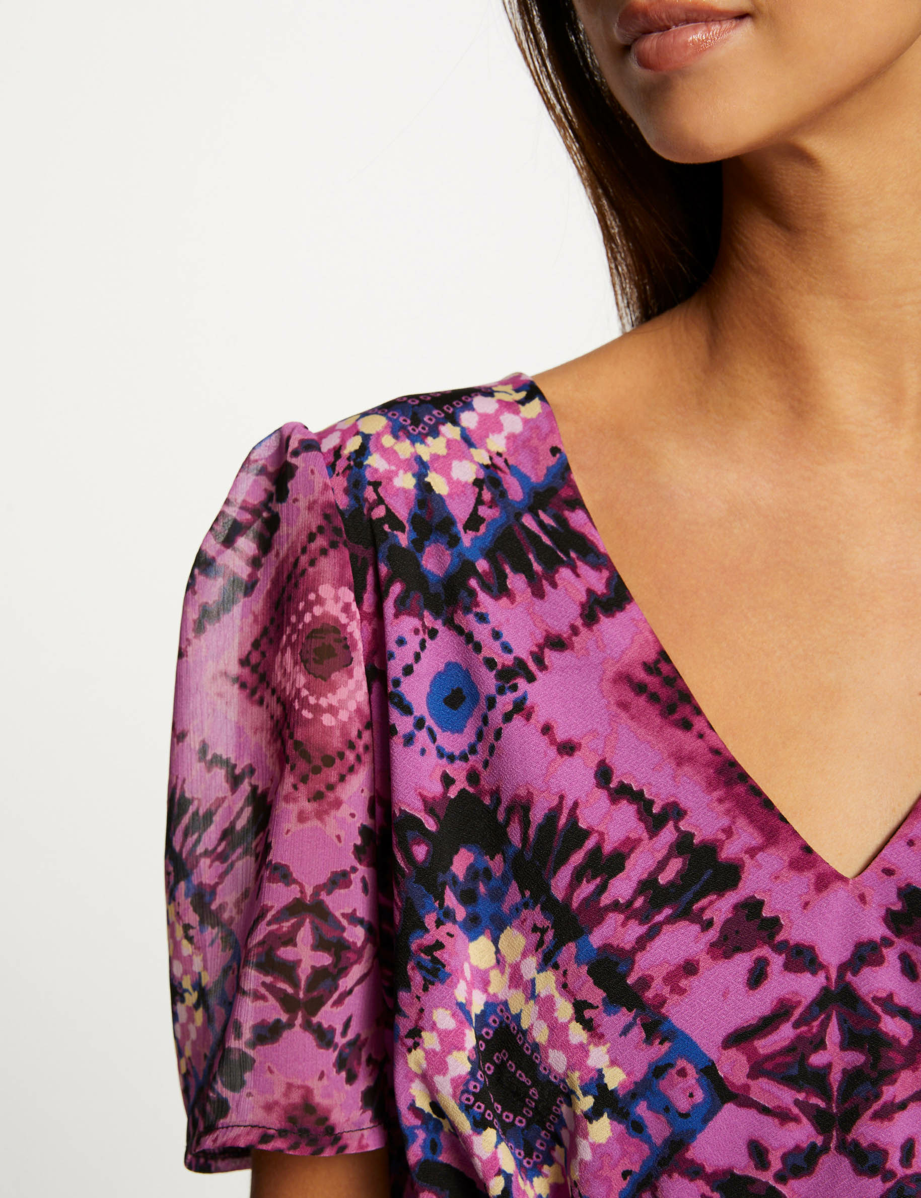 Short-sleeved t-shirt abstract print multico ladies' Short-sleeved t-shirt abstract print multico ladies'