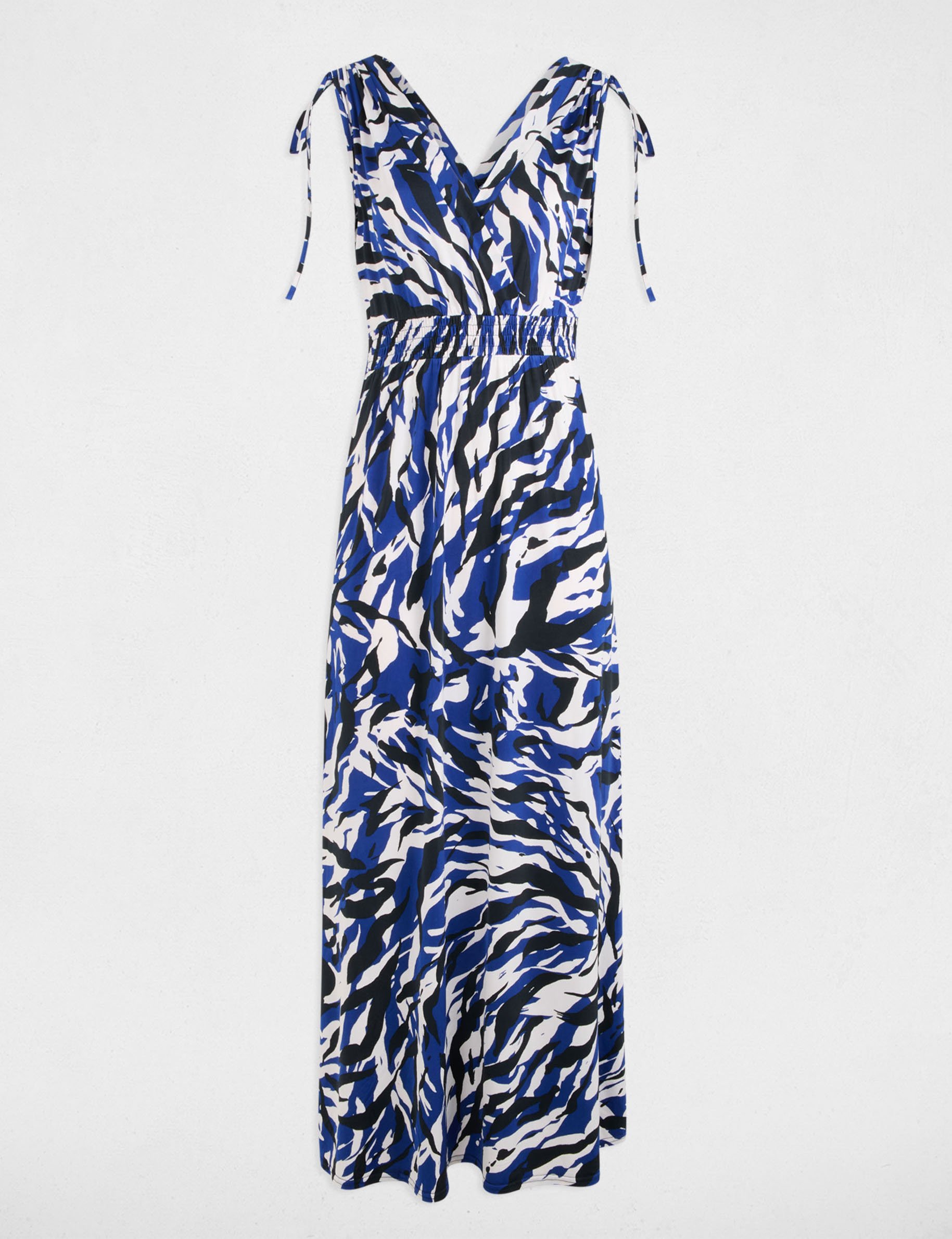 robe longue droite imprimee multicolore femme Robe longue droite imprimée multicolore femme