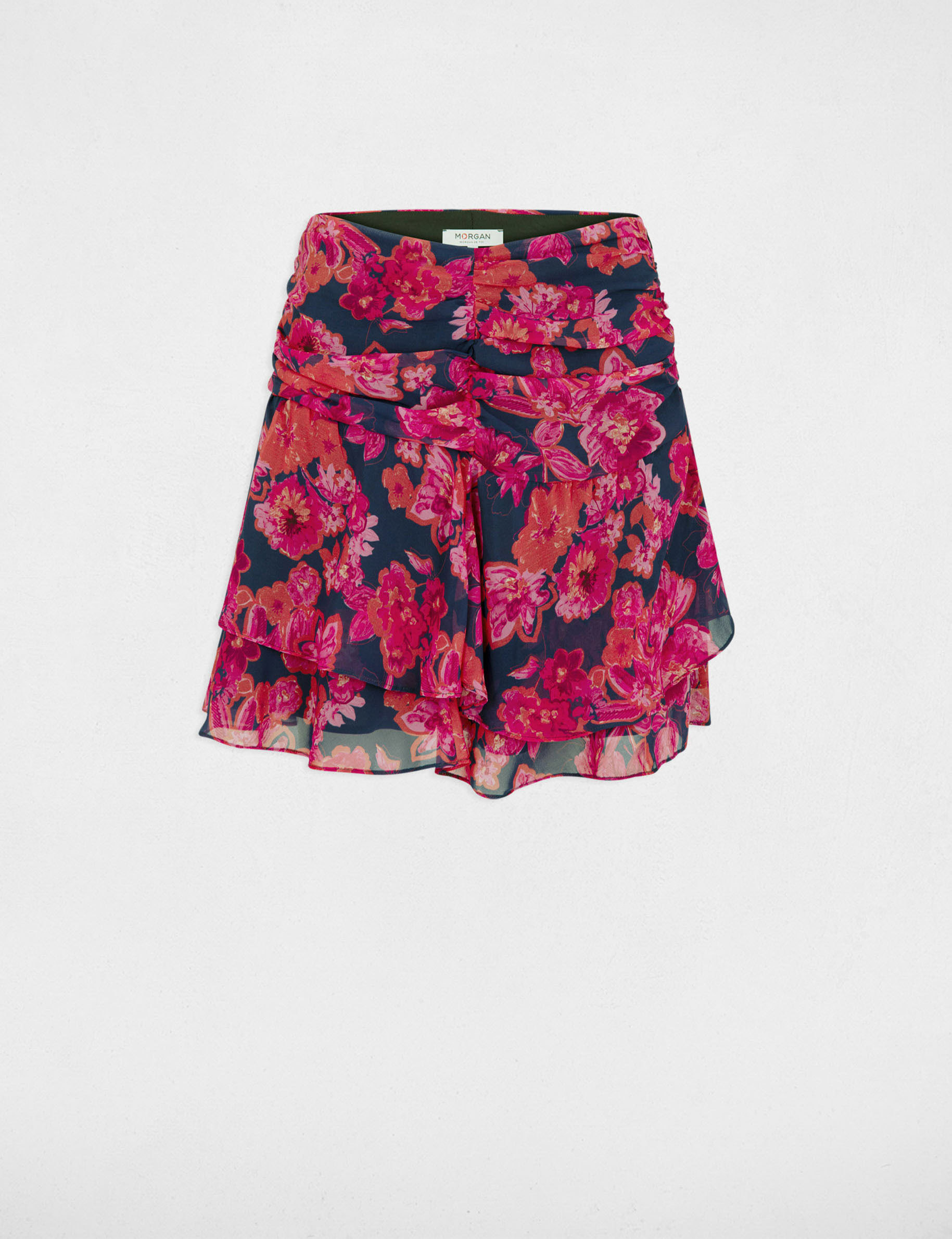 Mini skirt floral print multico ladies'