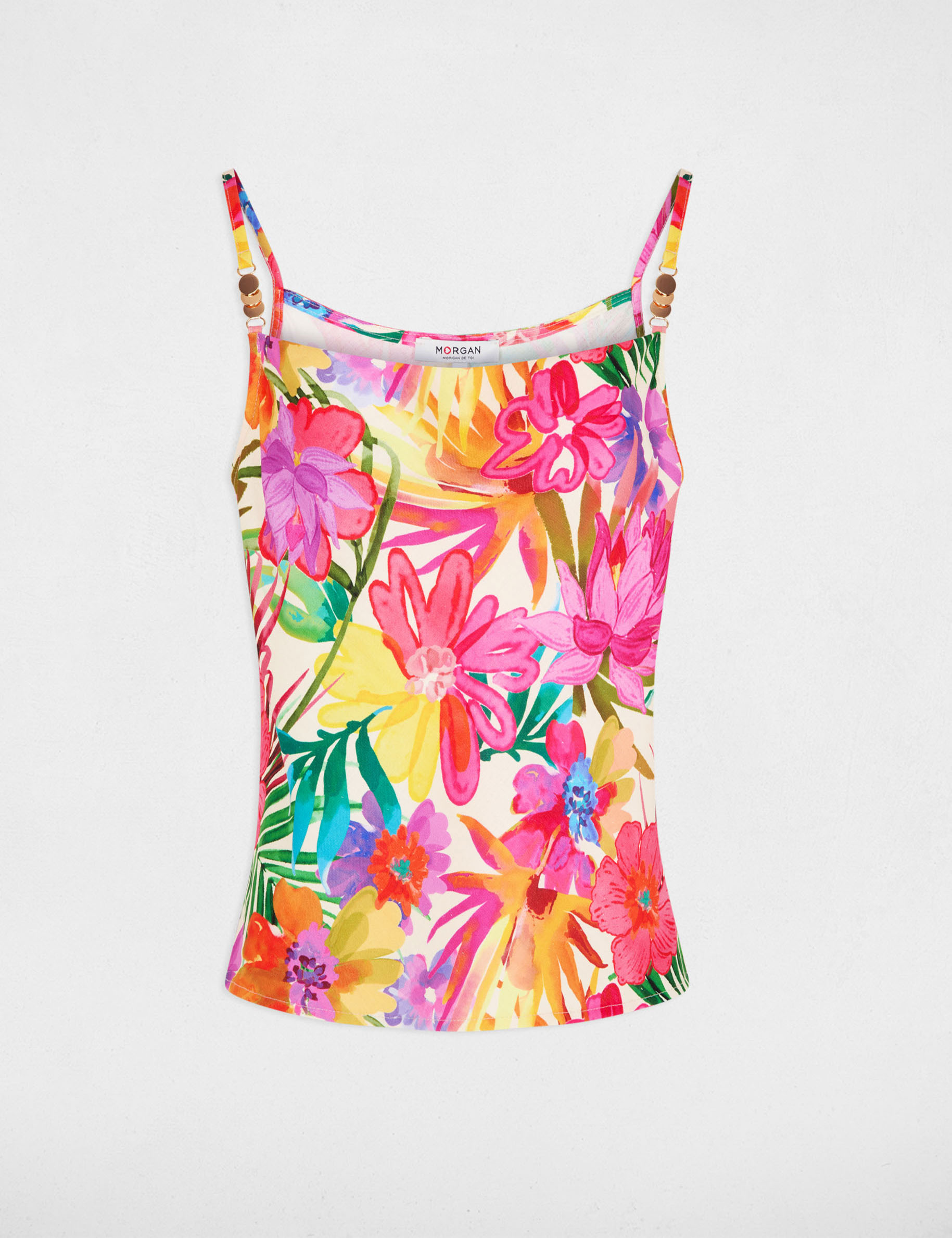 Satin cowl neck top multicolor women