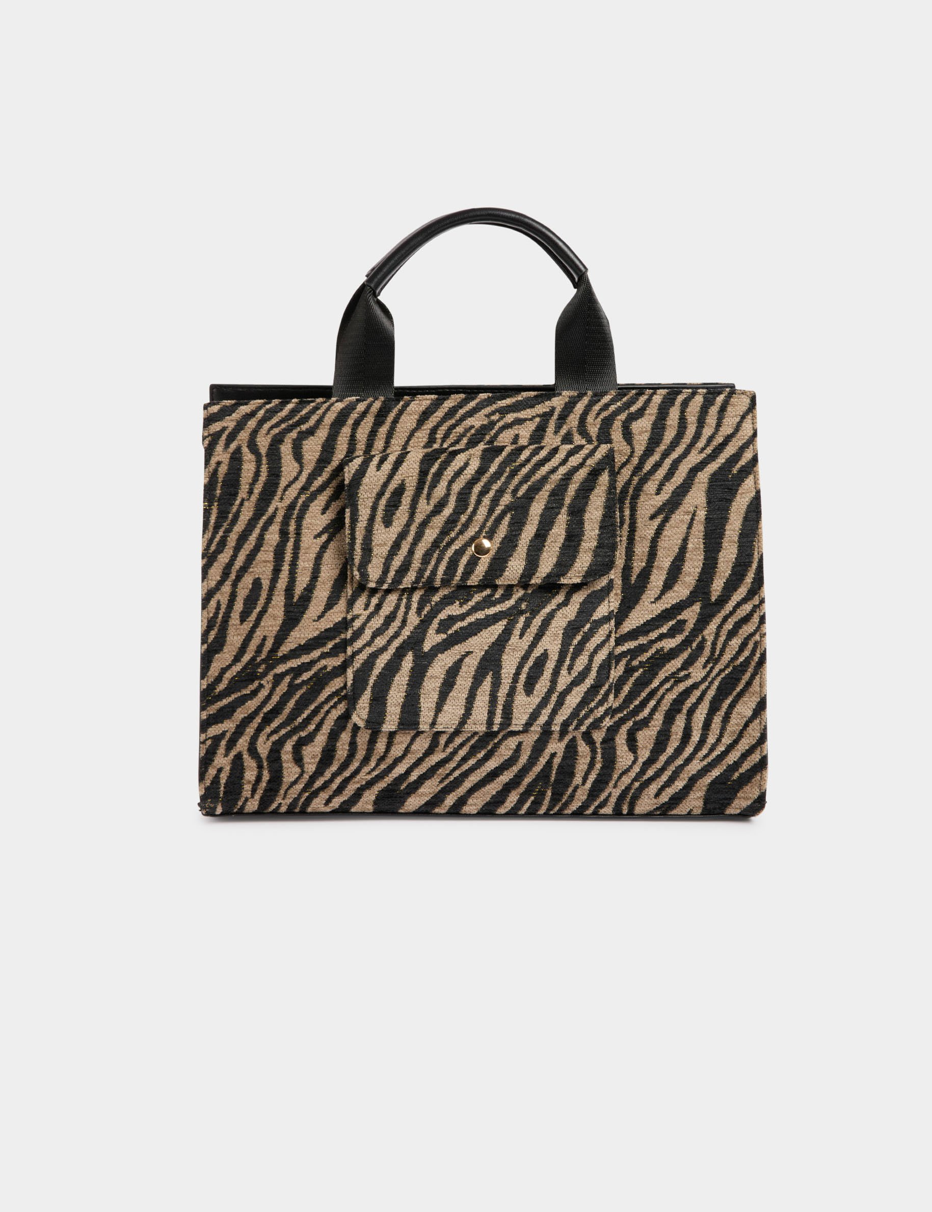 Zebra print tote bag multicolor women
