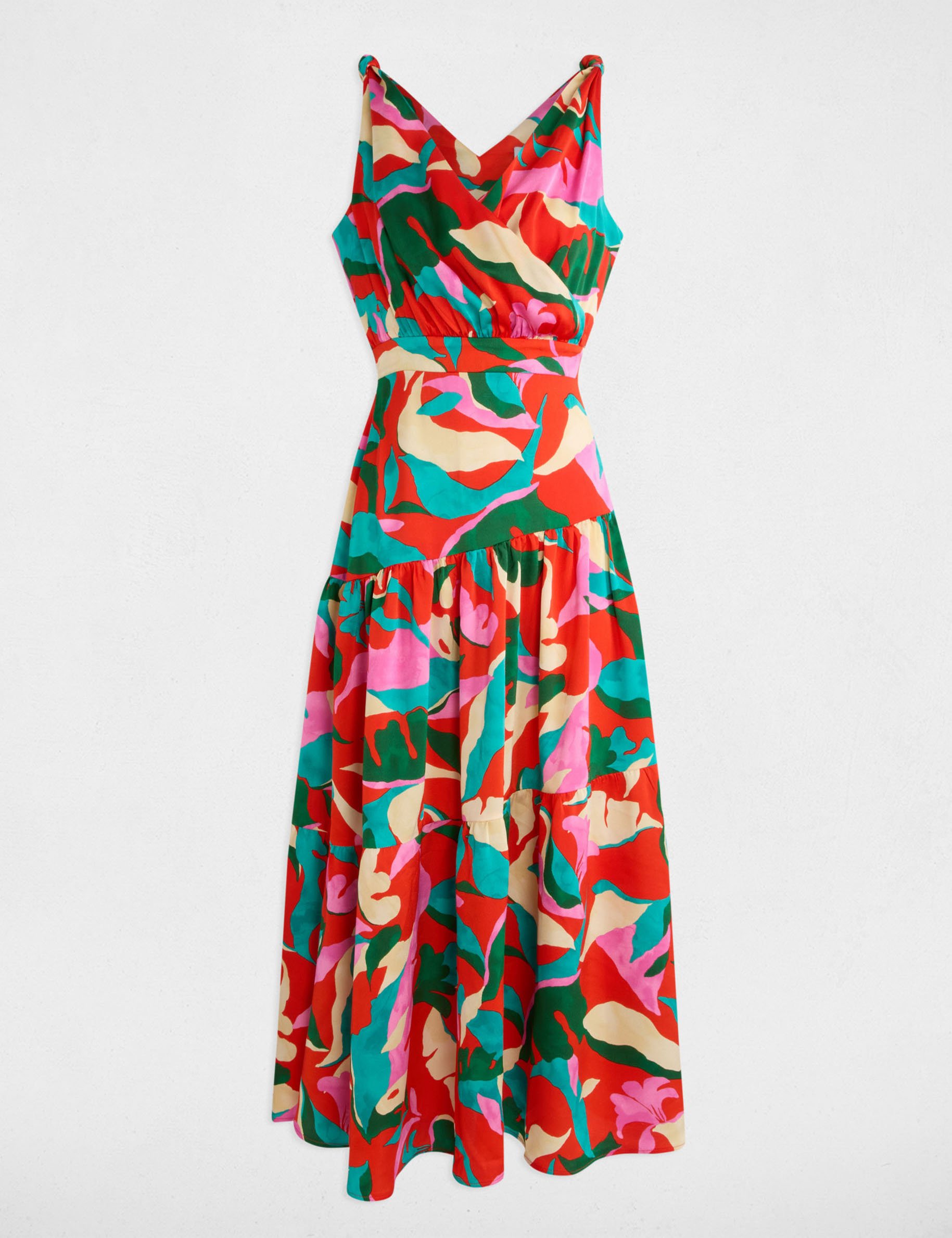 printed maxi straight dress multicolor women Printed maxi straight dress multicolor women