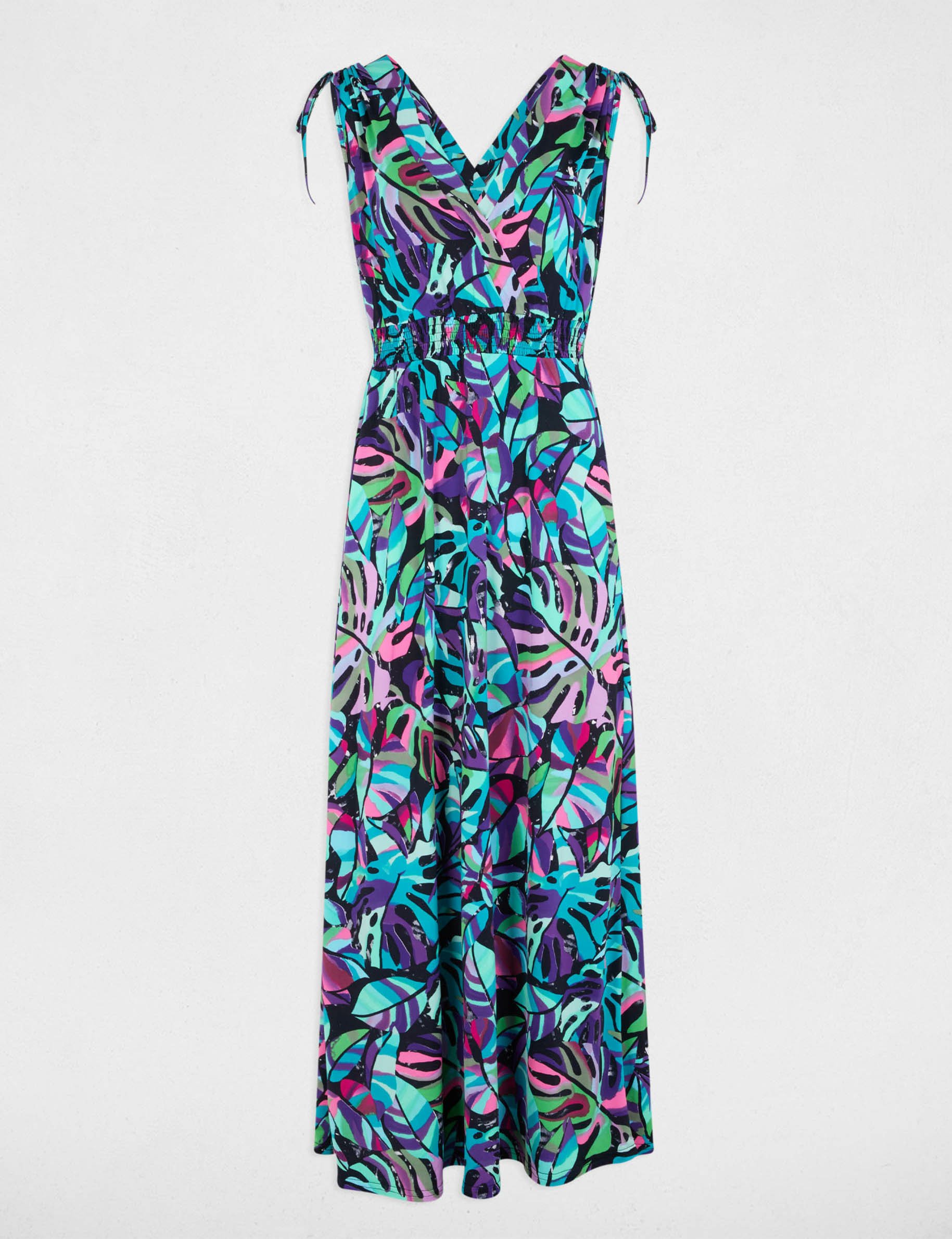 robe longue droite imprimee multicolore femme Robe longue droite imprimée multicolore femme